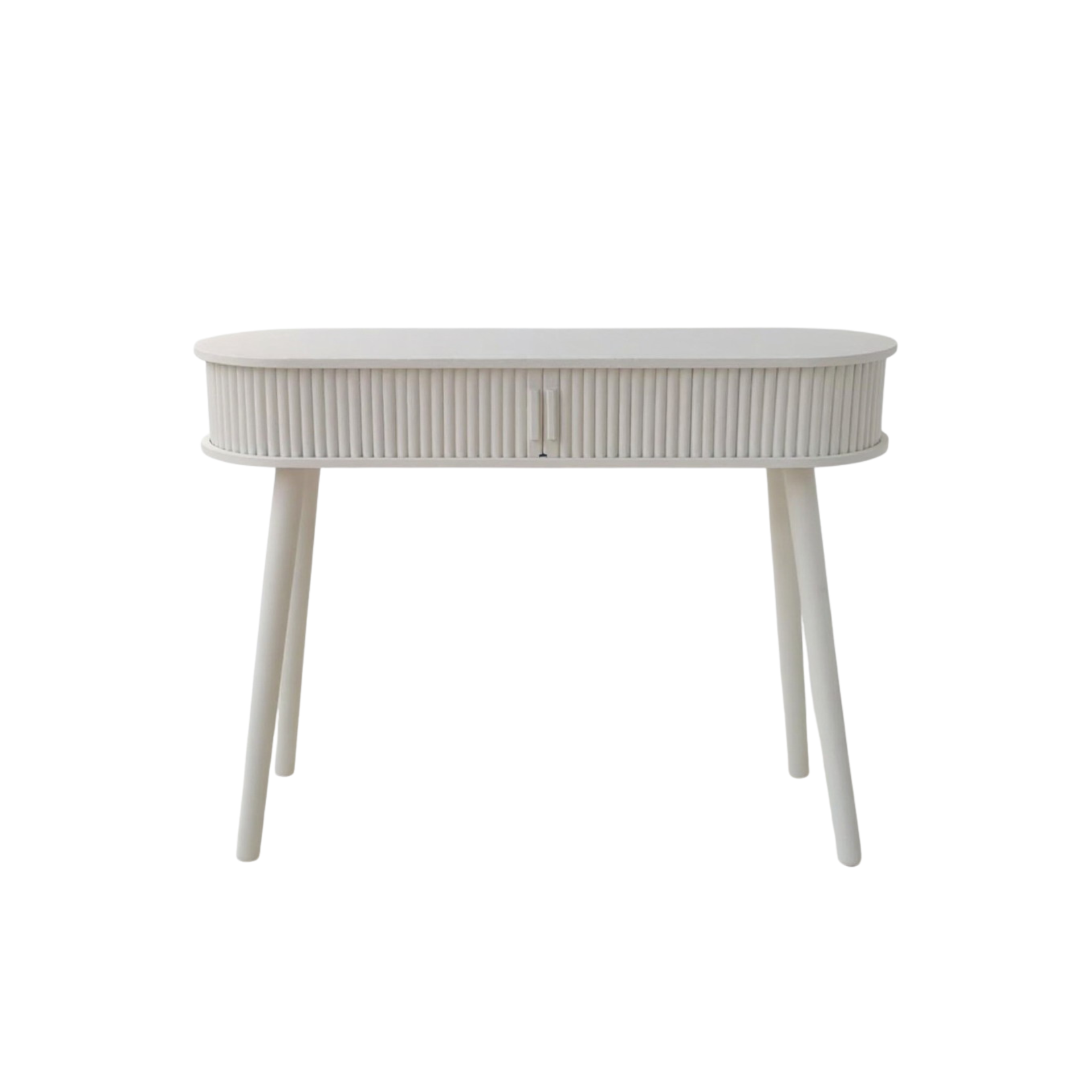 Dressoir - Met Schuifdeur van Latten - Sand - 100x33x76cm