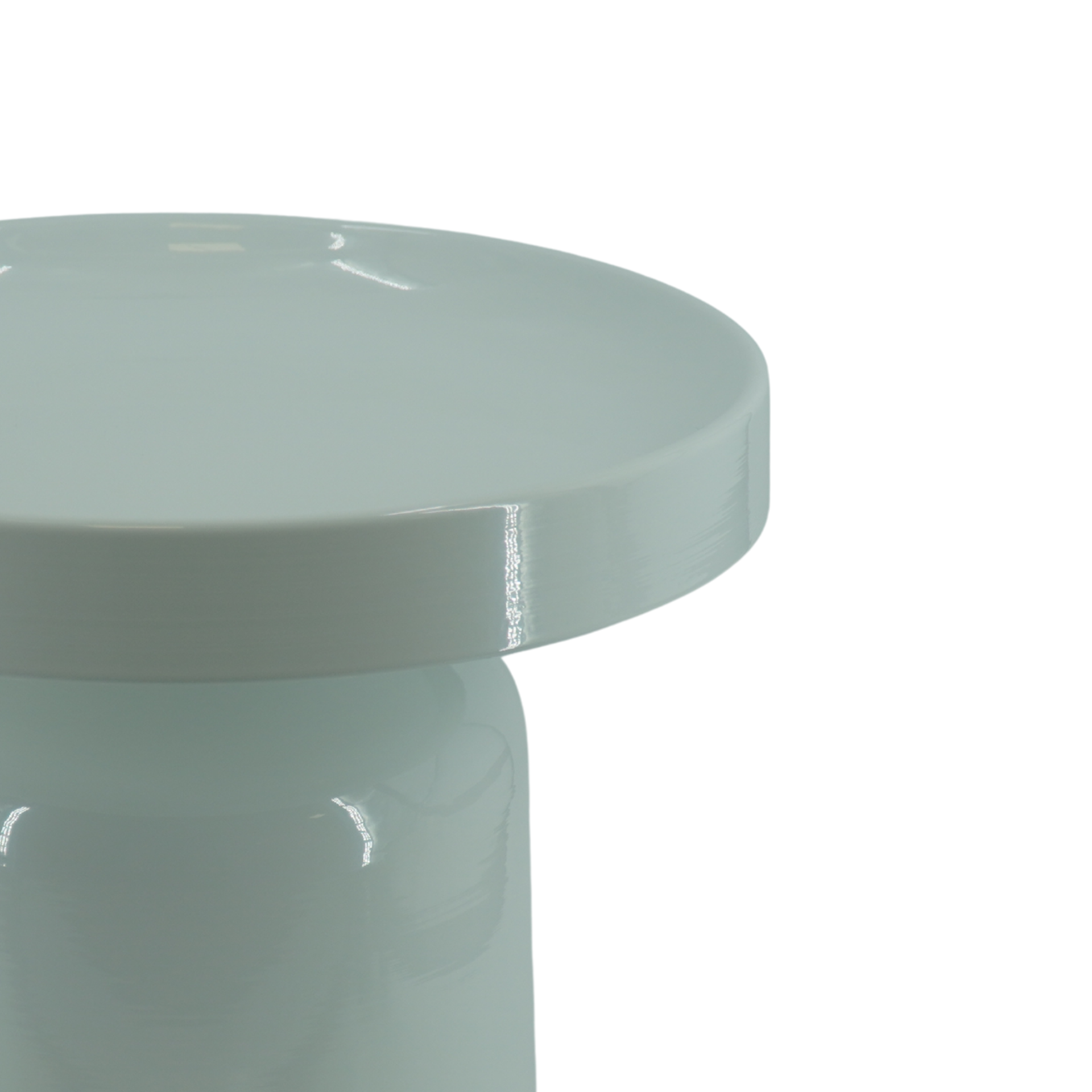 Bijzettafel - Pion - Wit - Metaal - 43x42cm