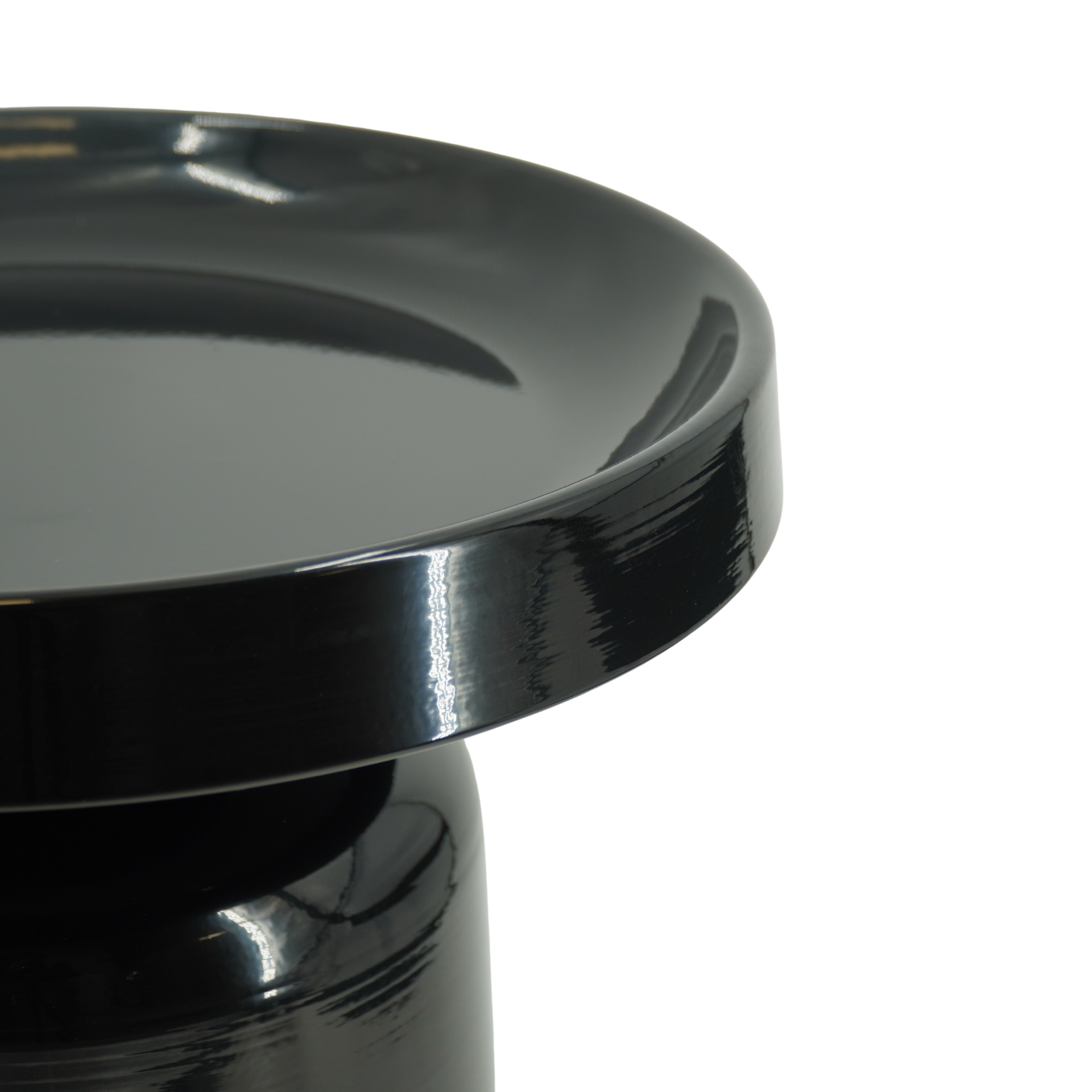 Bijzettafel - Pion - Zwart - Metaal - 43x42cm