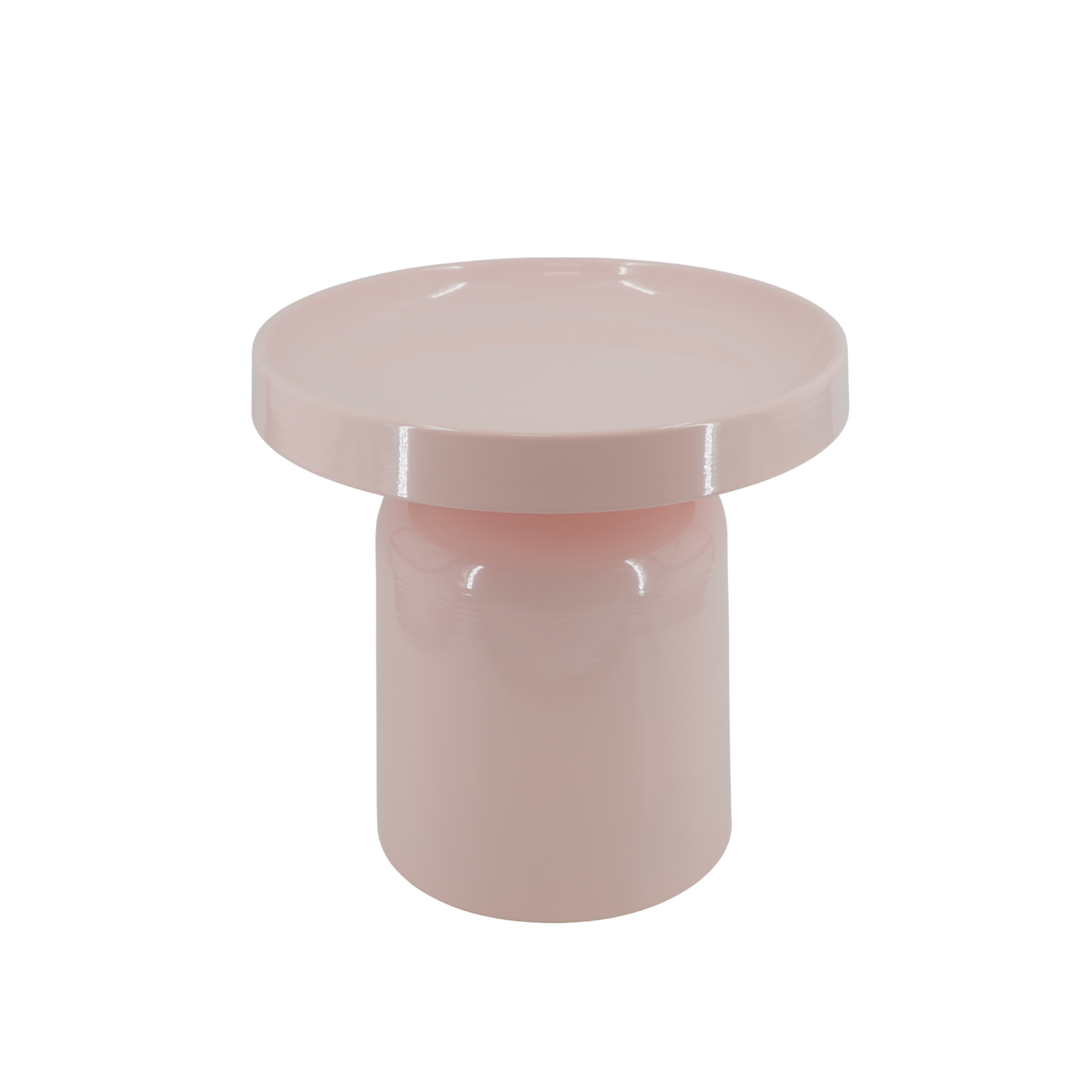 Bijzettafel - Pion - Licht Roze - Metaal - 43x42cm