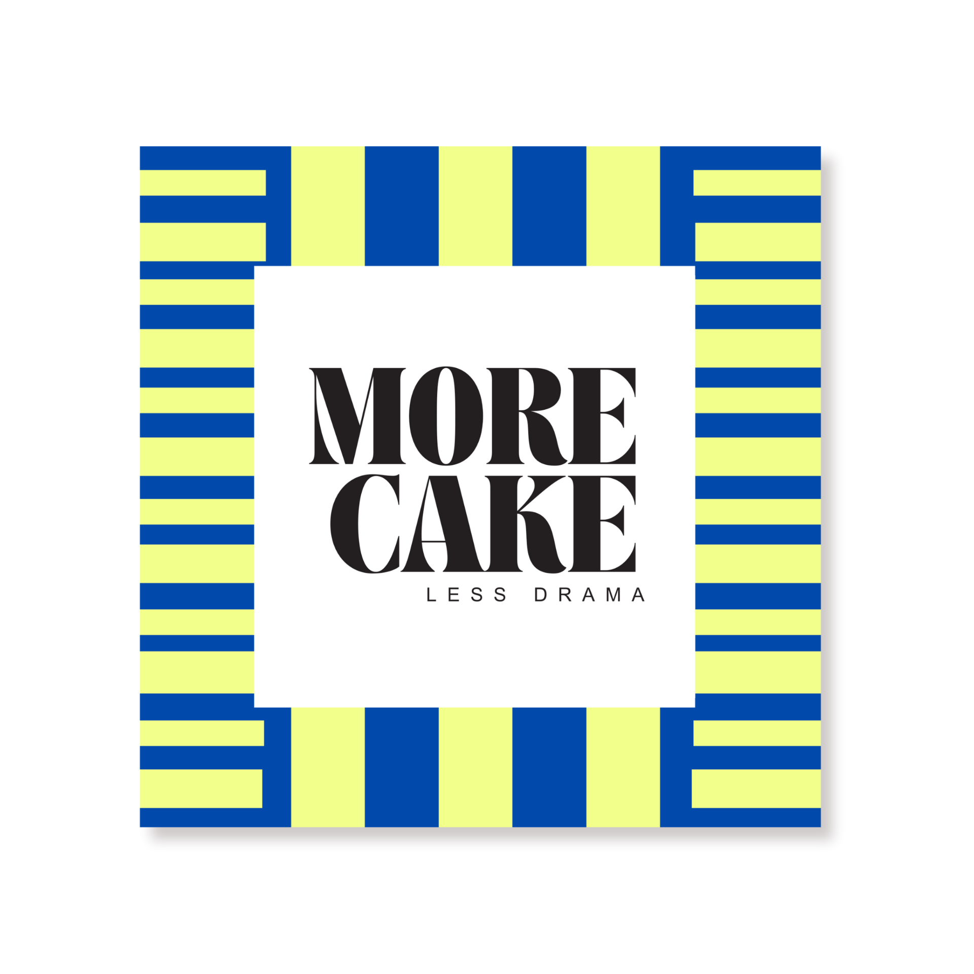 Papieren Servetten - "More Cake" - Blauw/Groen - 3-Laags - FSC - 33x33 cm - 20 Stuks