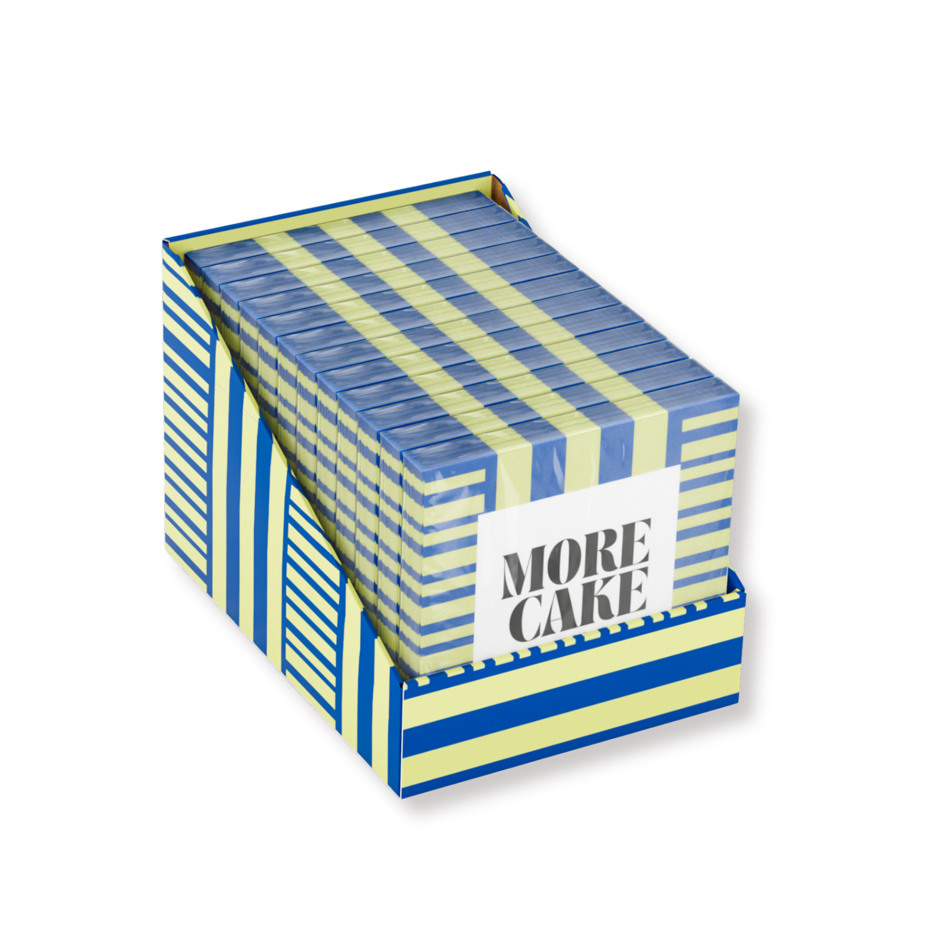 Papieren Servetten - "More Cake" - Blauw/Groen - 3-Laags - FSC - 33x33 cm - 20 Stuks