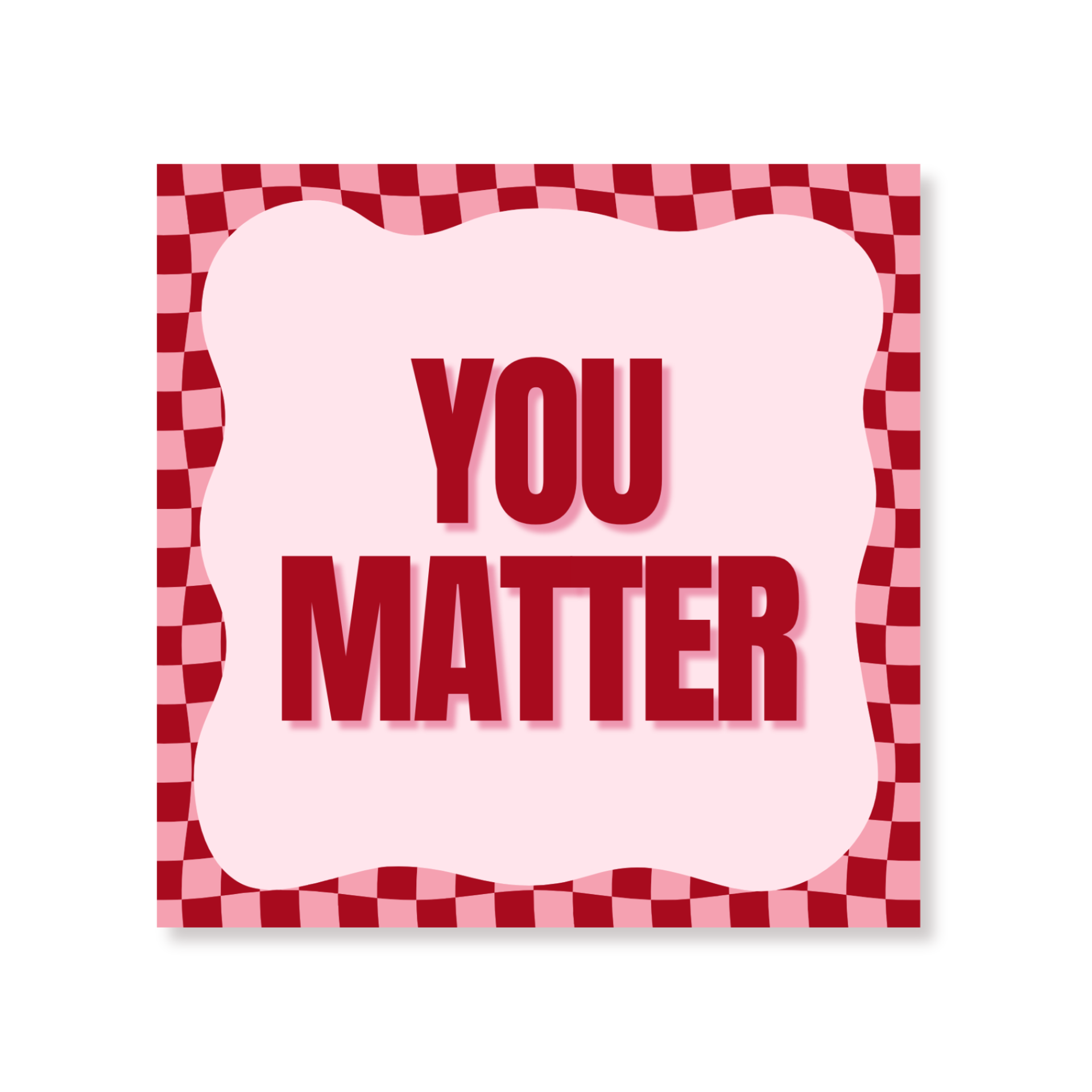 Papieren Servetten - "You Matter" - Roze/Rood - 3-Laags - FSC - 33x33 cm - 20 Stuks