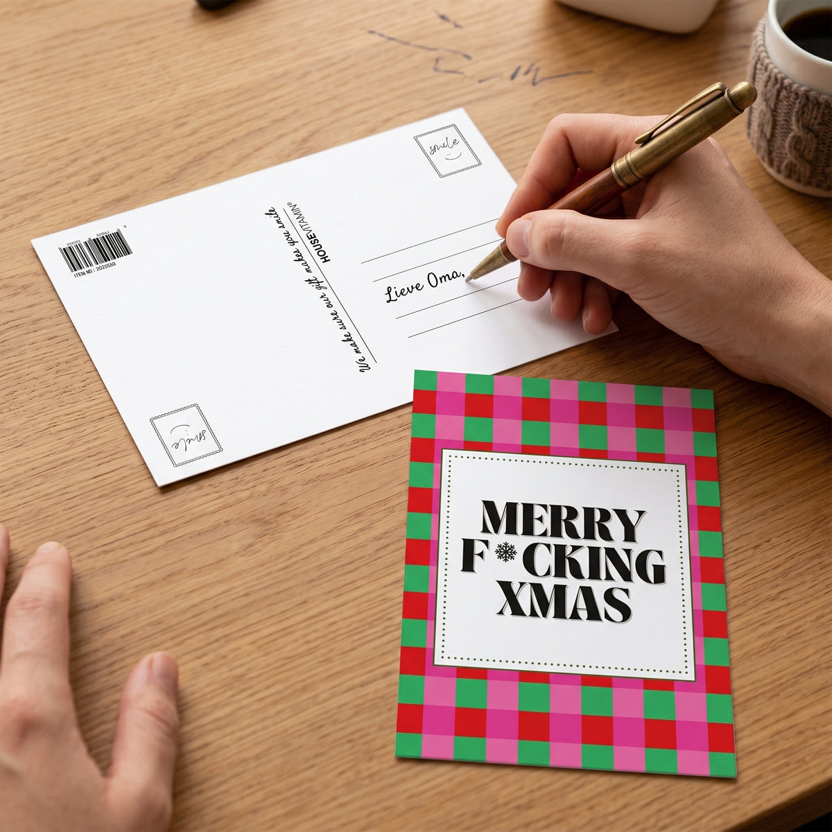 Ansichtkaart - Merry F*cking Xmas - Papier - Set of 5 - A6