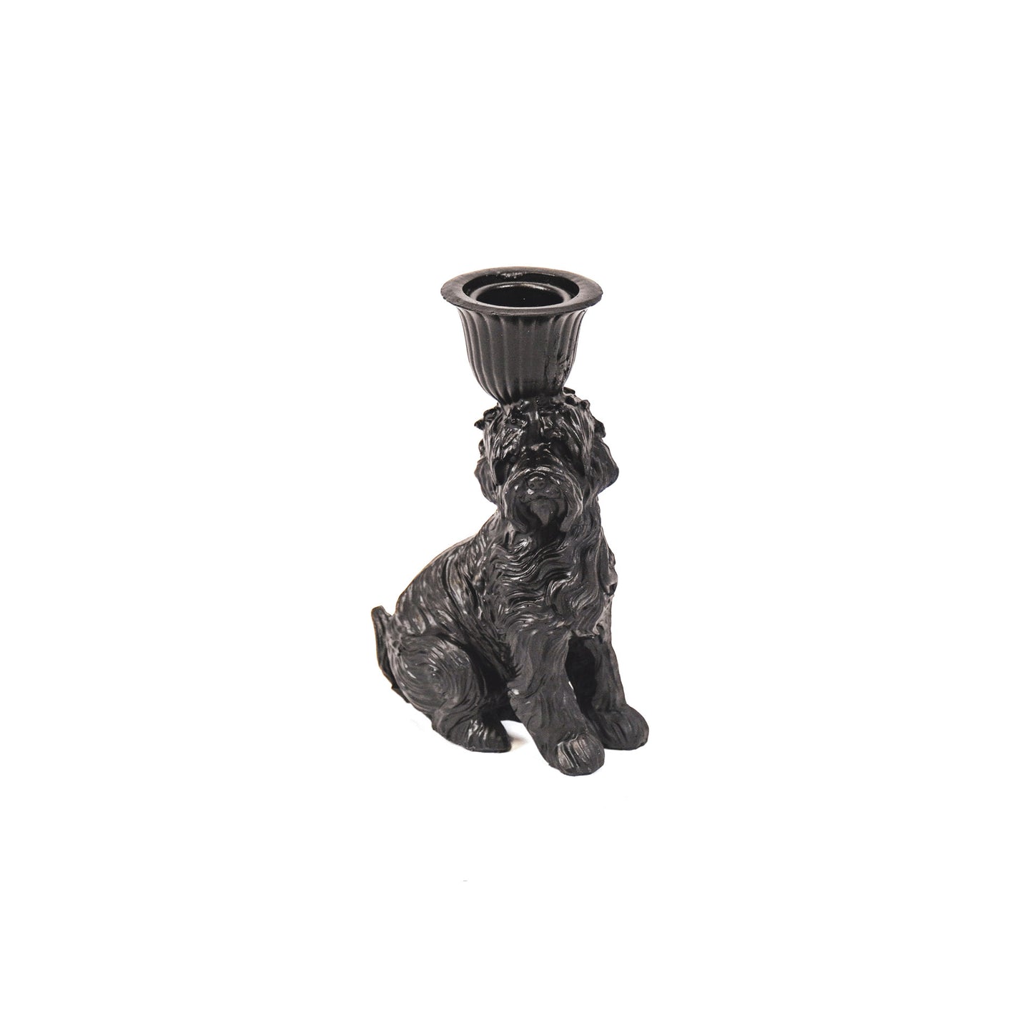 HV Labradoodle Kandelaar- Zwart - 4x9x13 cm