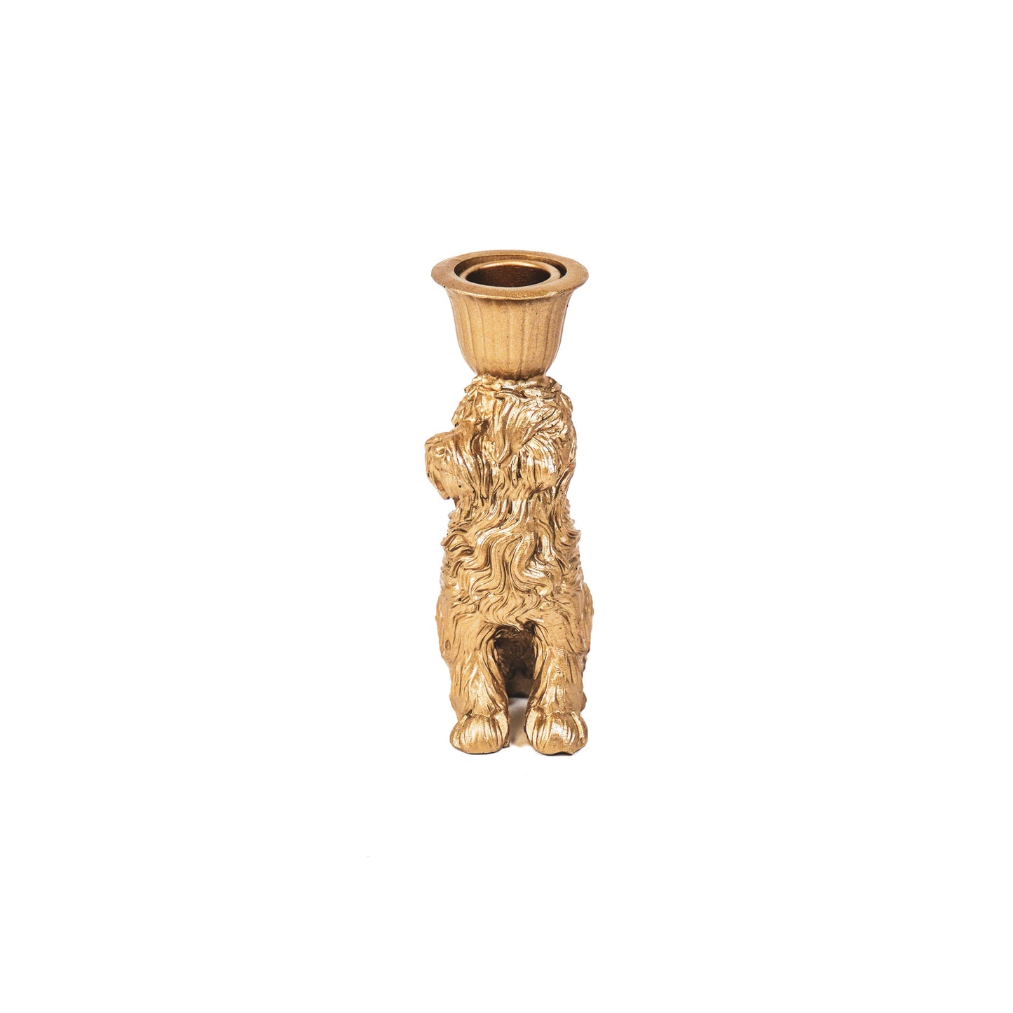 HV Labradoodle Kandelaar- Goud - 4x9x13 cm