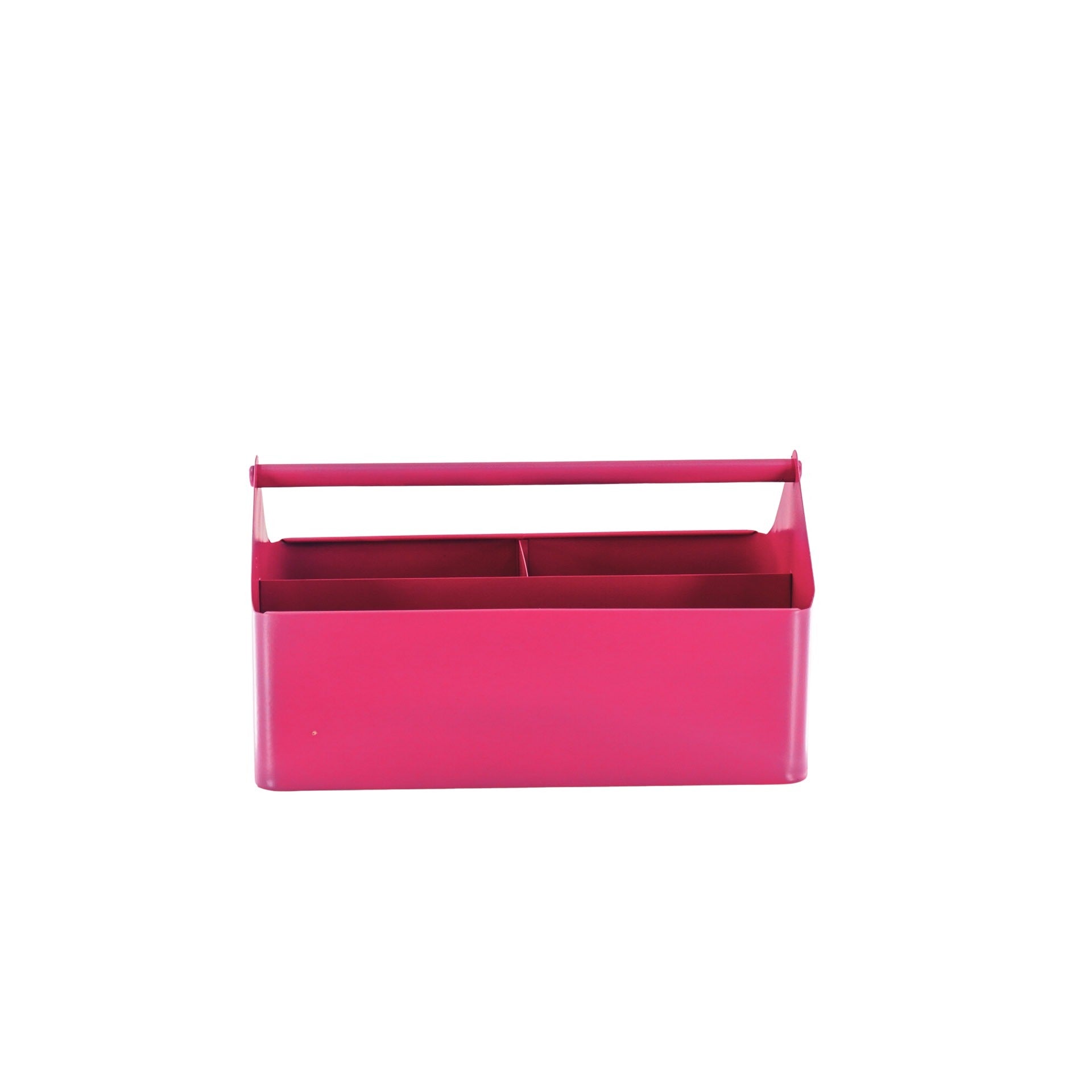 Metalen Bak met Vakken - Organizer - Metaal - Roze - 30x17x17cm