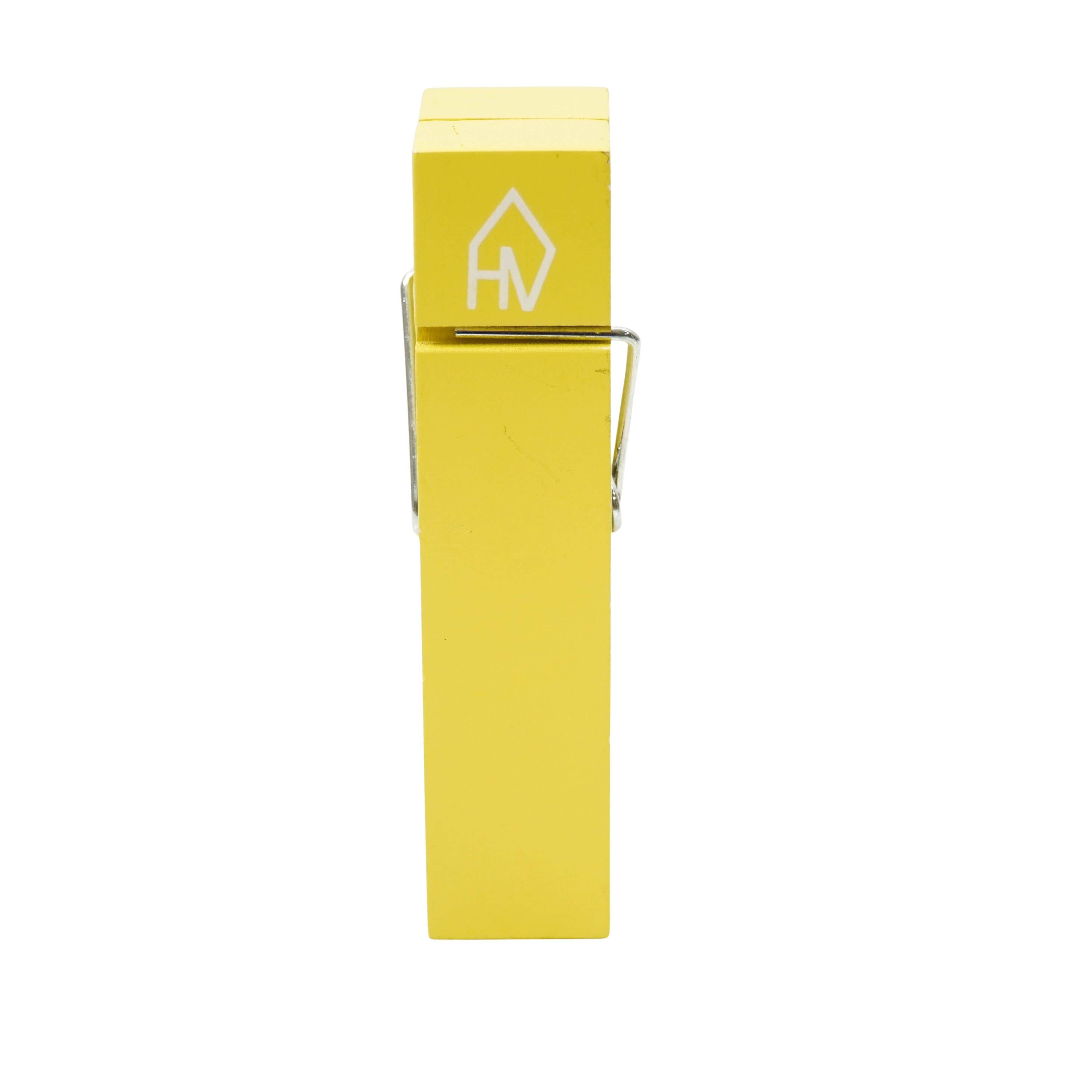 Knijper - Hout - Neon Geel - 4x15cm