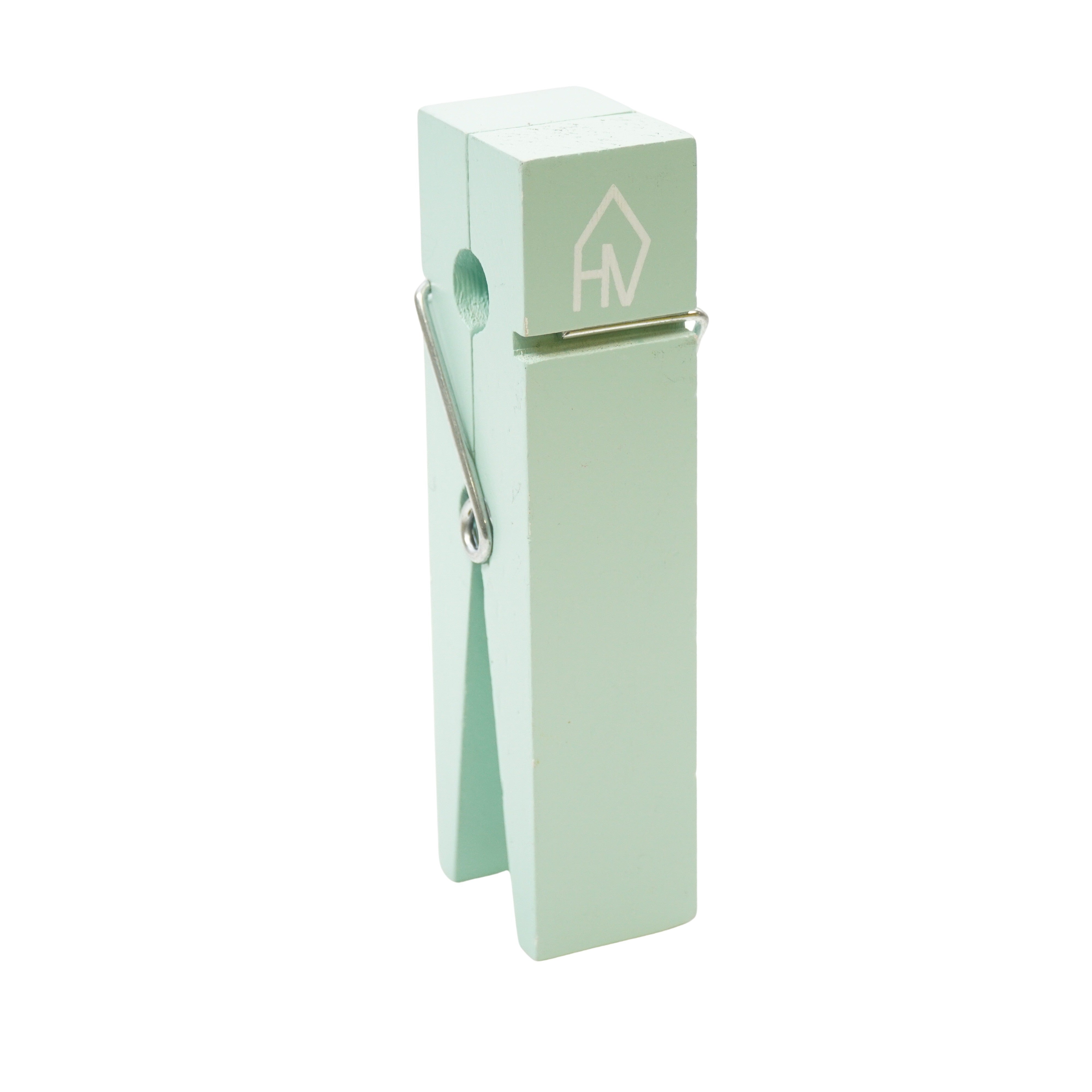 Knijper - Hout - Mint Groen - 4x15cm