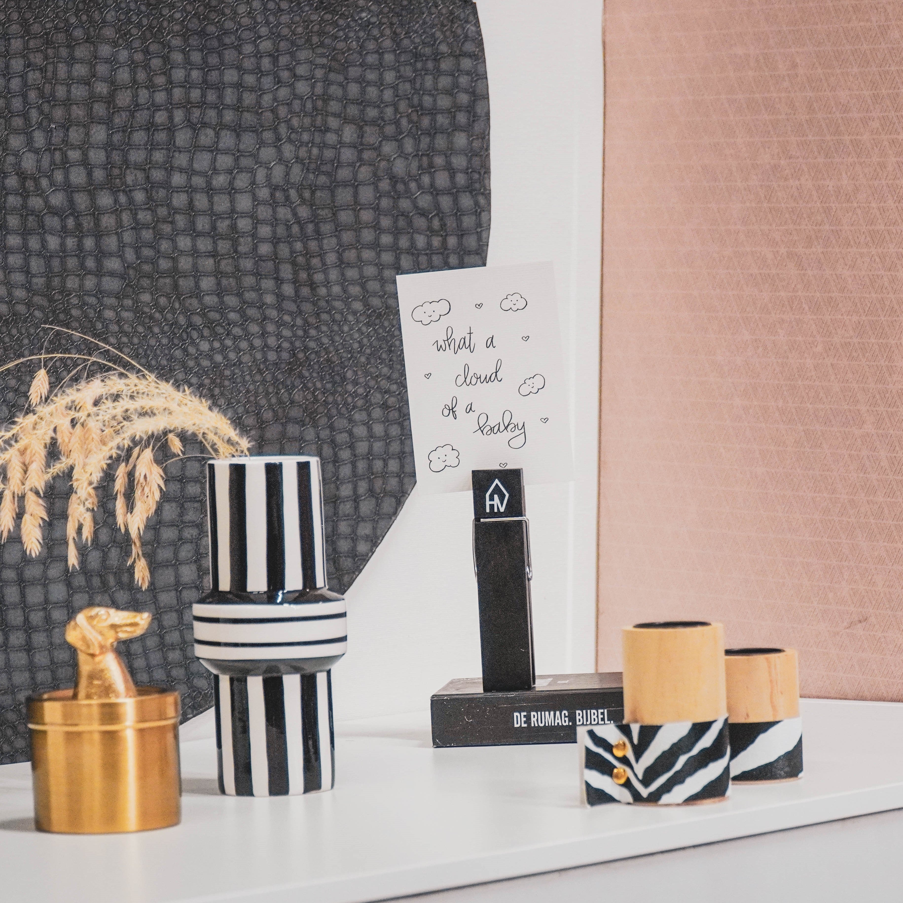 ansichtkaart wolkjes lief decoratie