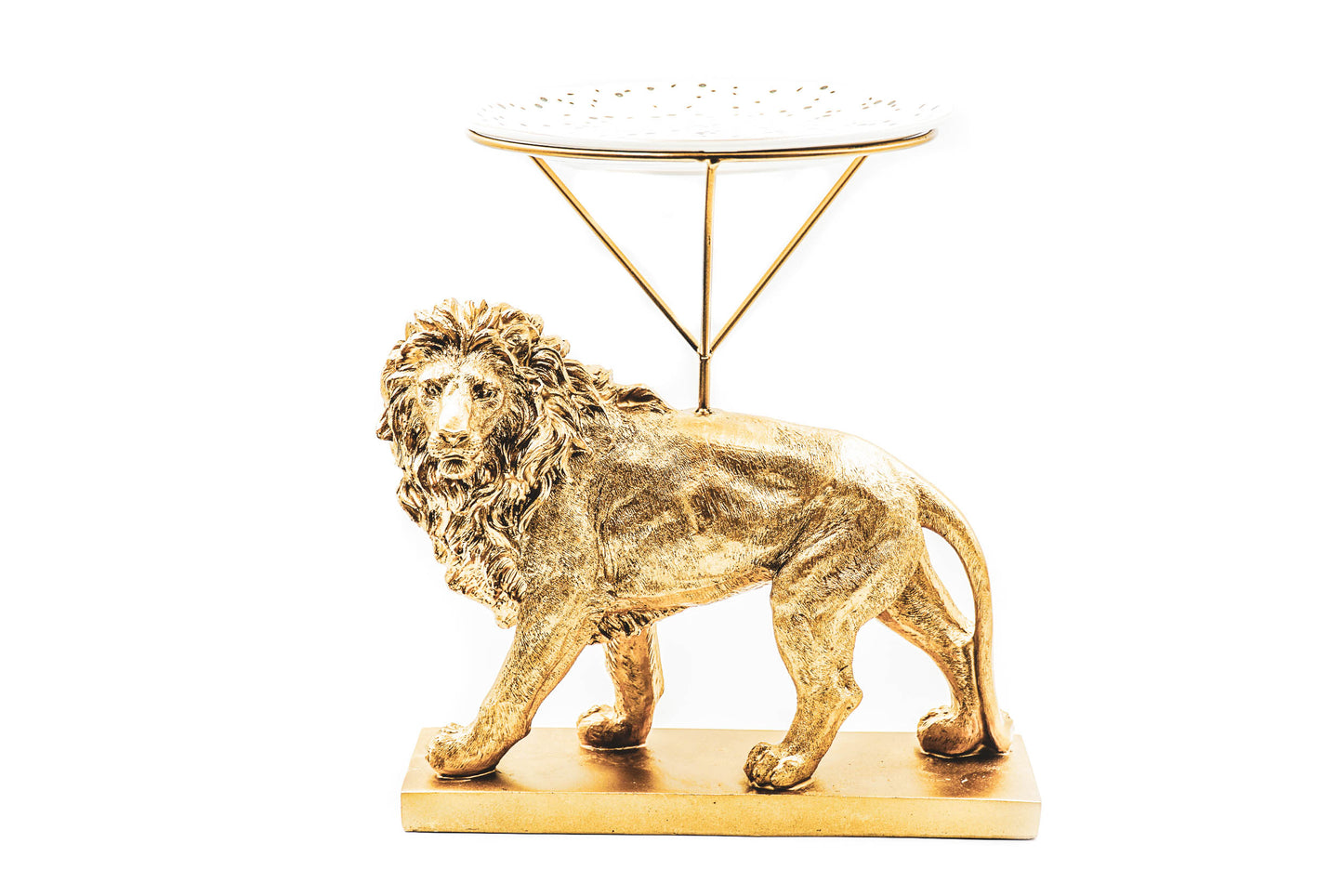 HV Leeuw Etagère - Goud - 20x30x27cm