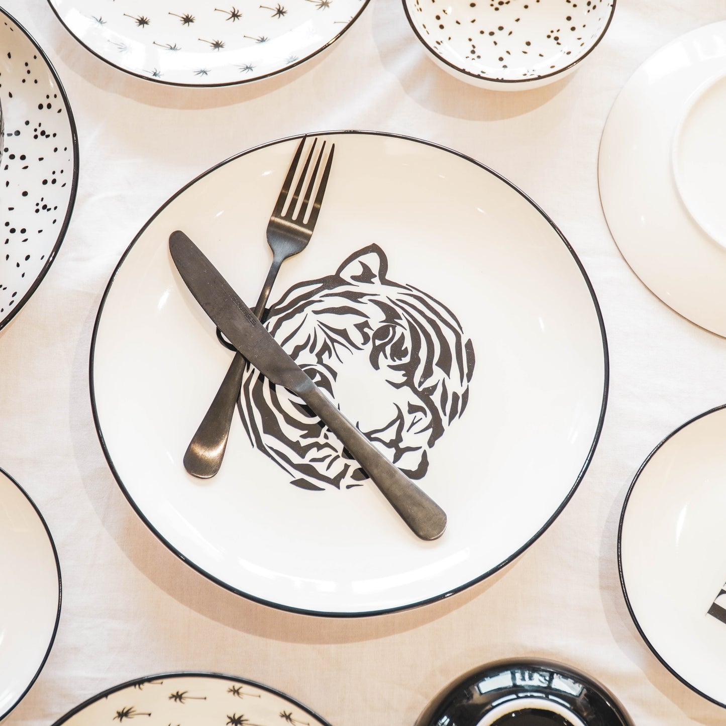 HV Mr Tijger Dinerbord - Wit - Ø 28cm