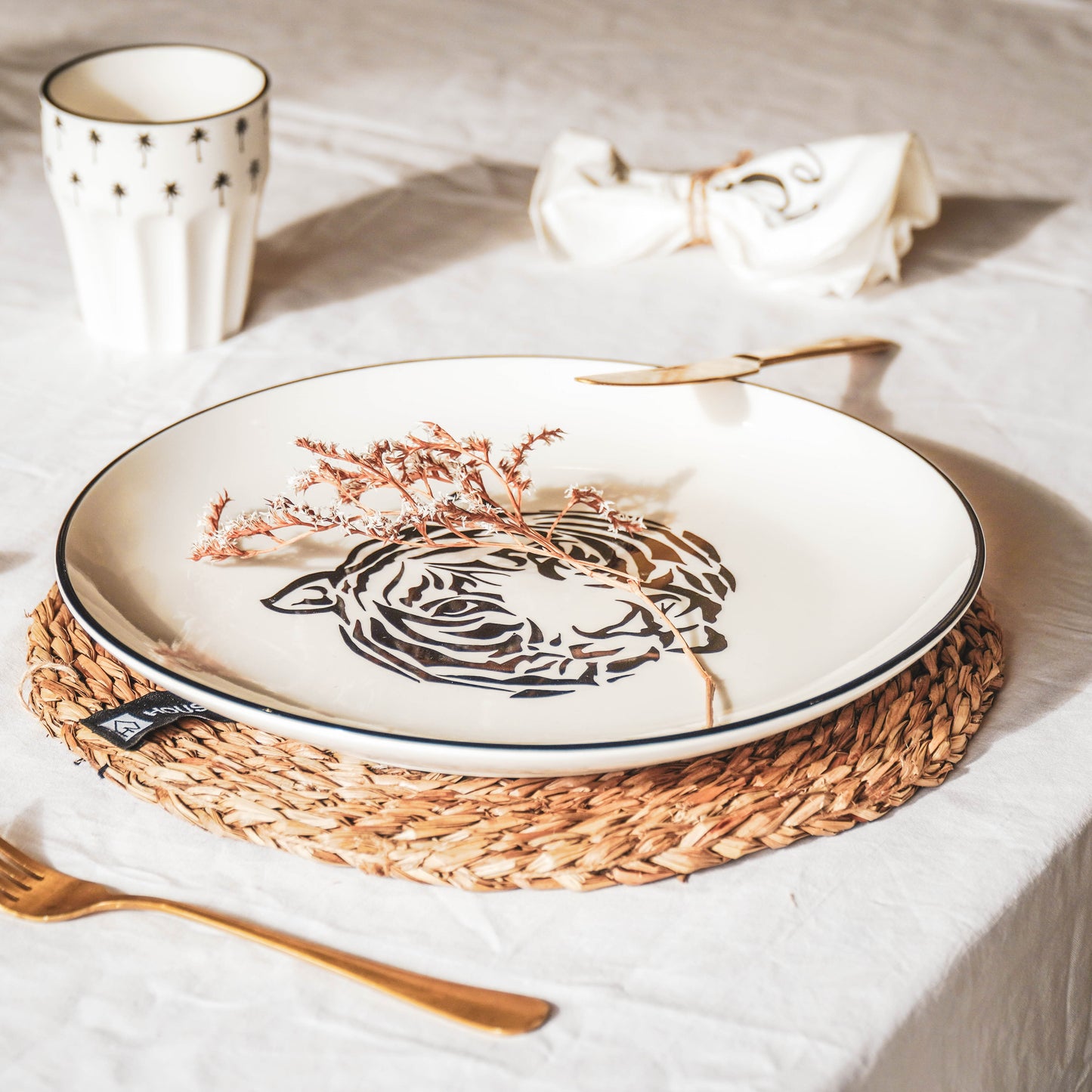 HV Mr Tijger Dinerbord - Wit - Ø 28cm