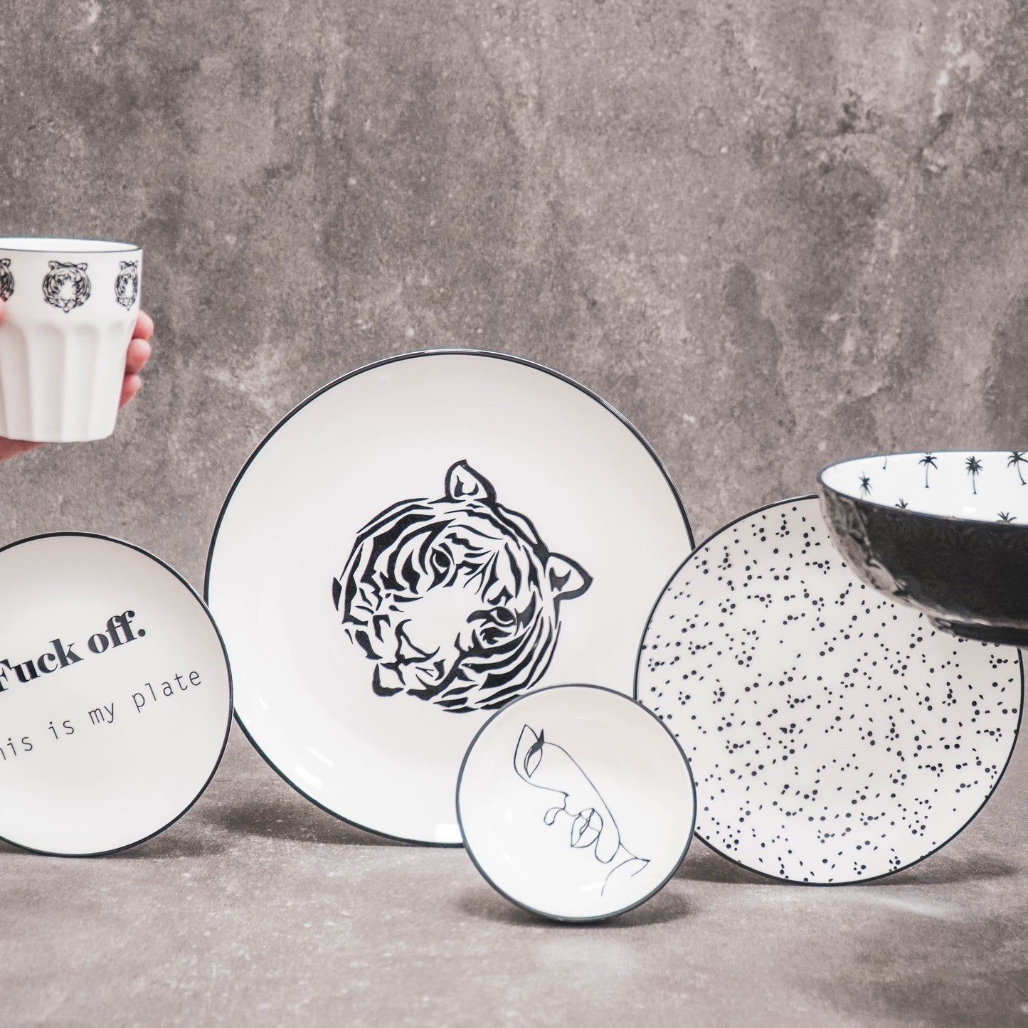 HV Mr Tijger Dinerbord - Wit - Ø 28cm