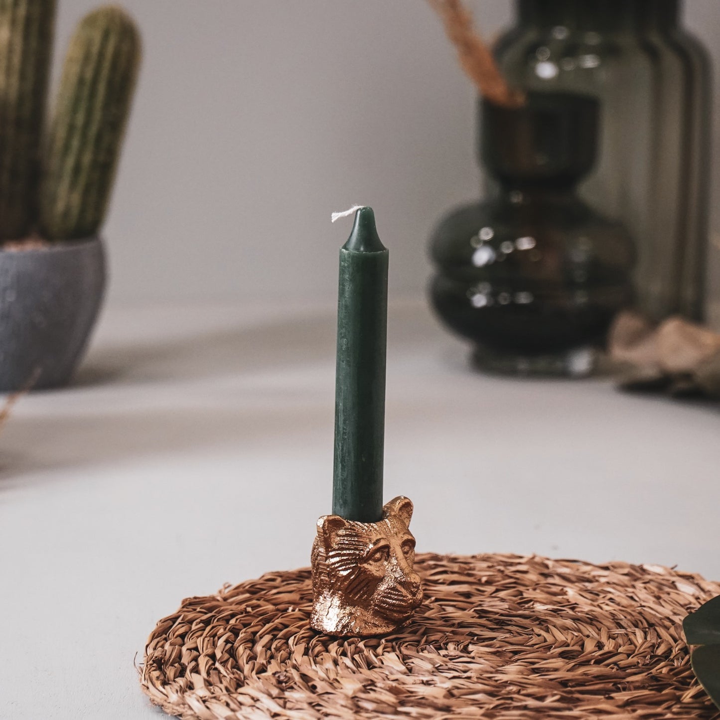 HV Panter Kandelaar Goud - 5,5x4,5x5 cm