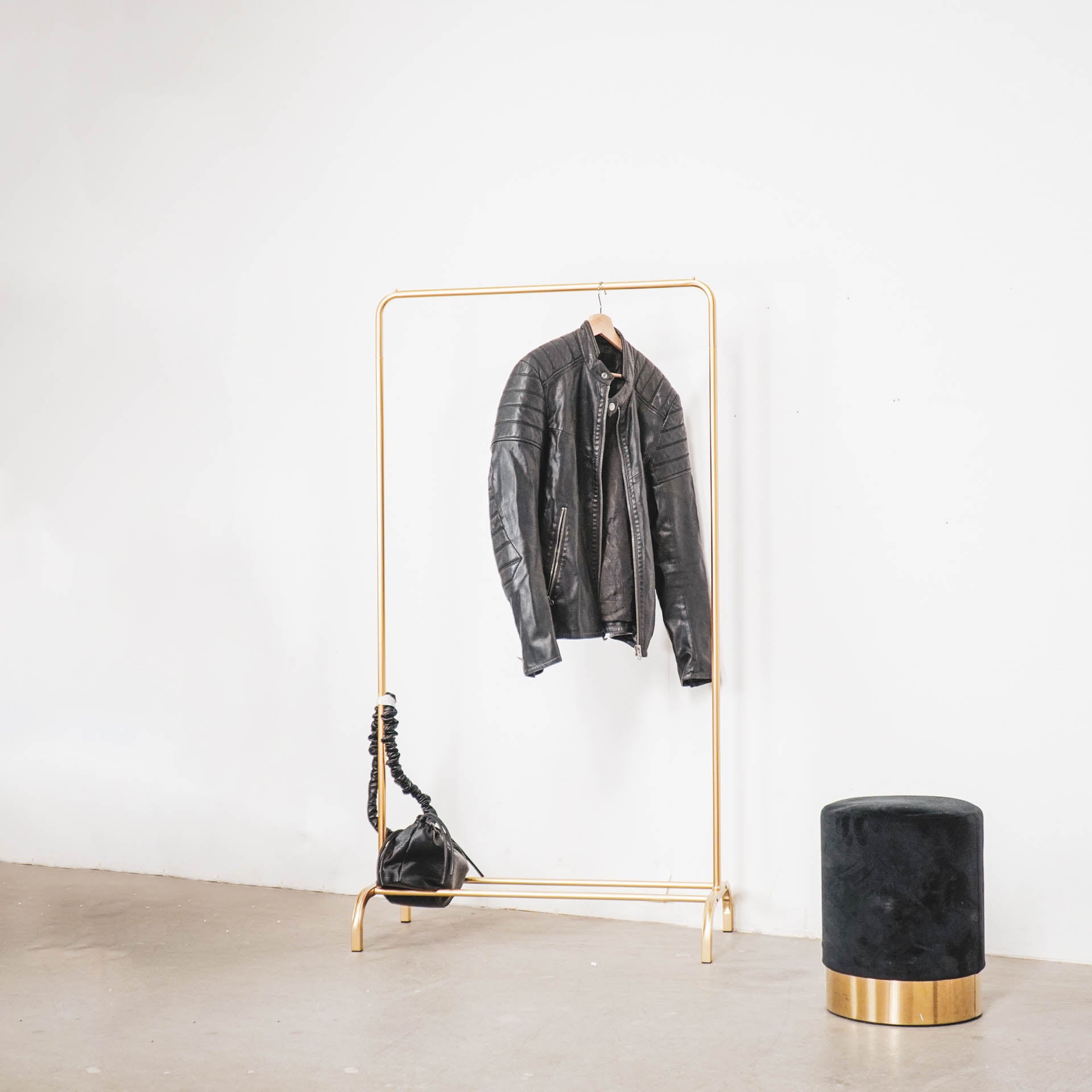 Kledingrek - Metaal - Goud - 80x40x150cm