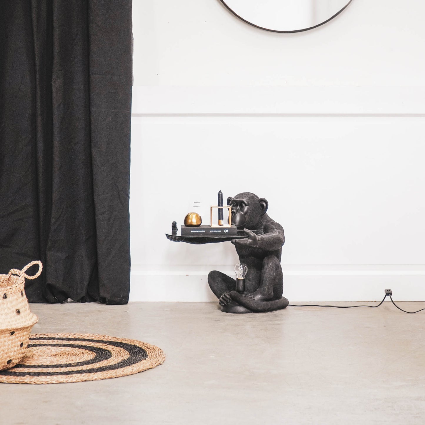 design bijzettafel zwart van kleur