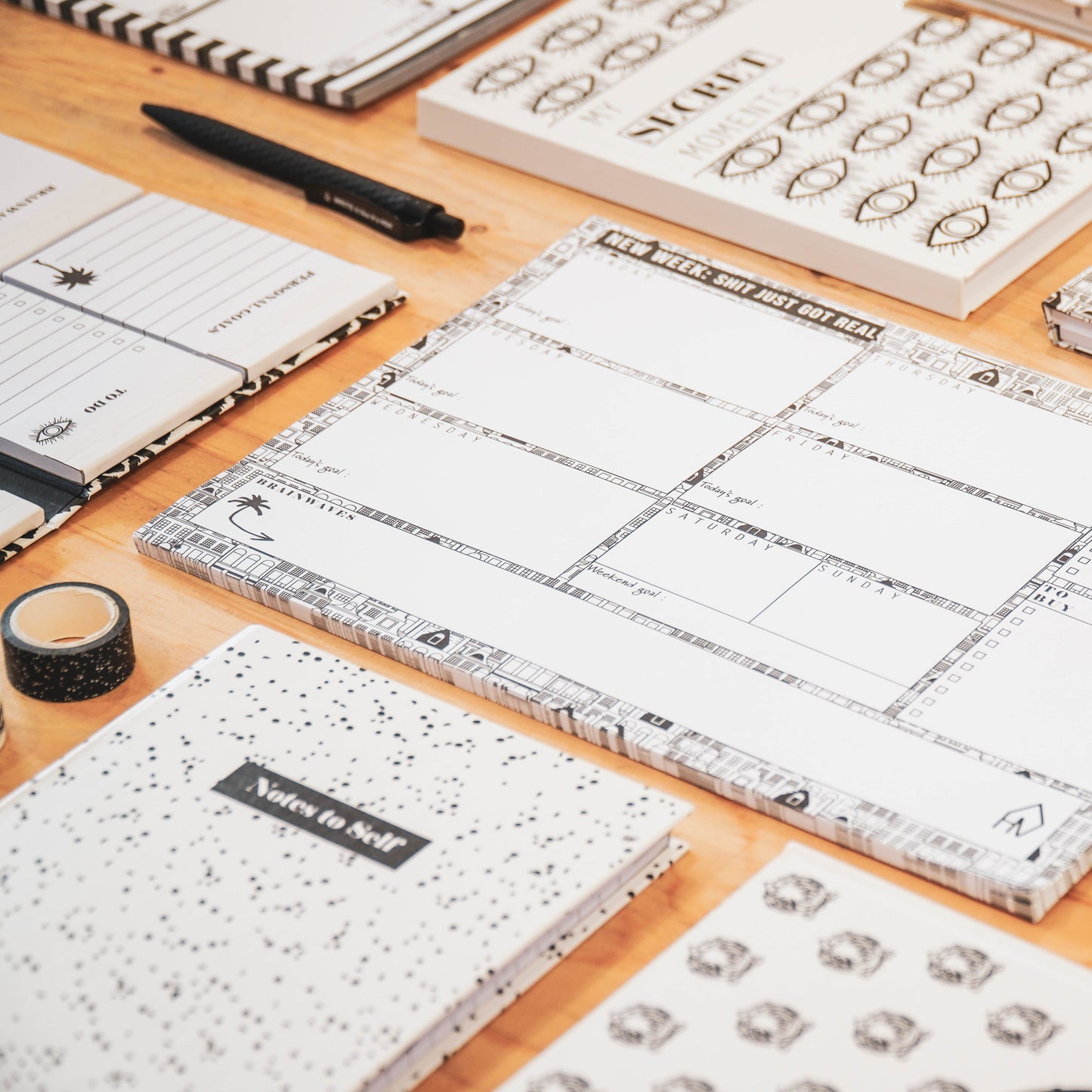 HV Weekplanner - Amsterdamse huisjes - A4
