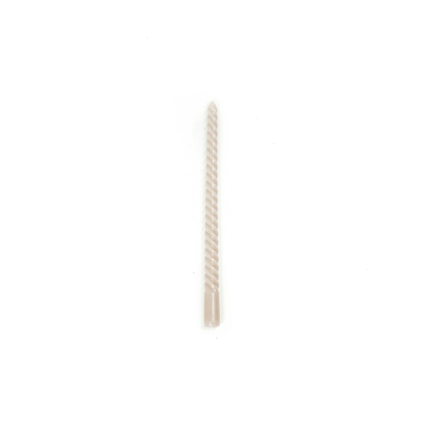 HV Gedraaide kaarsen - Grijs - Set van 4 - 2x30cm