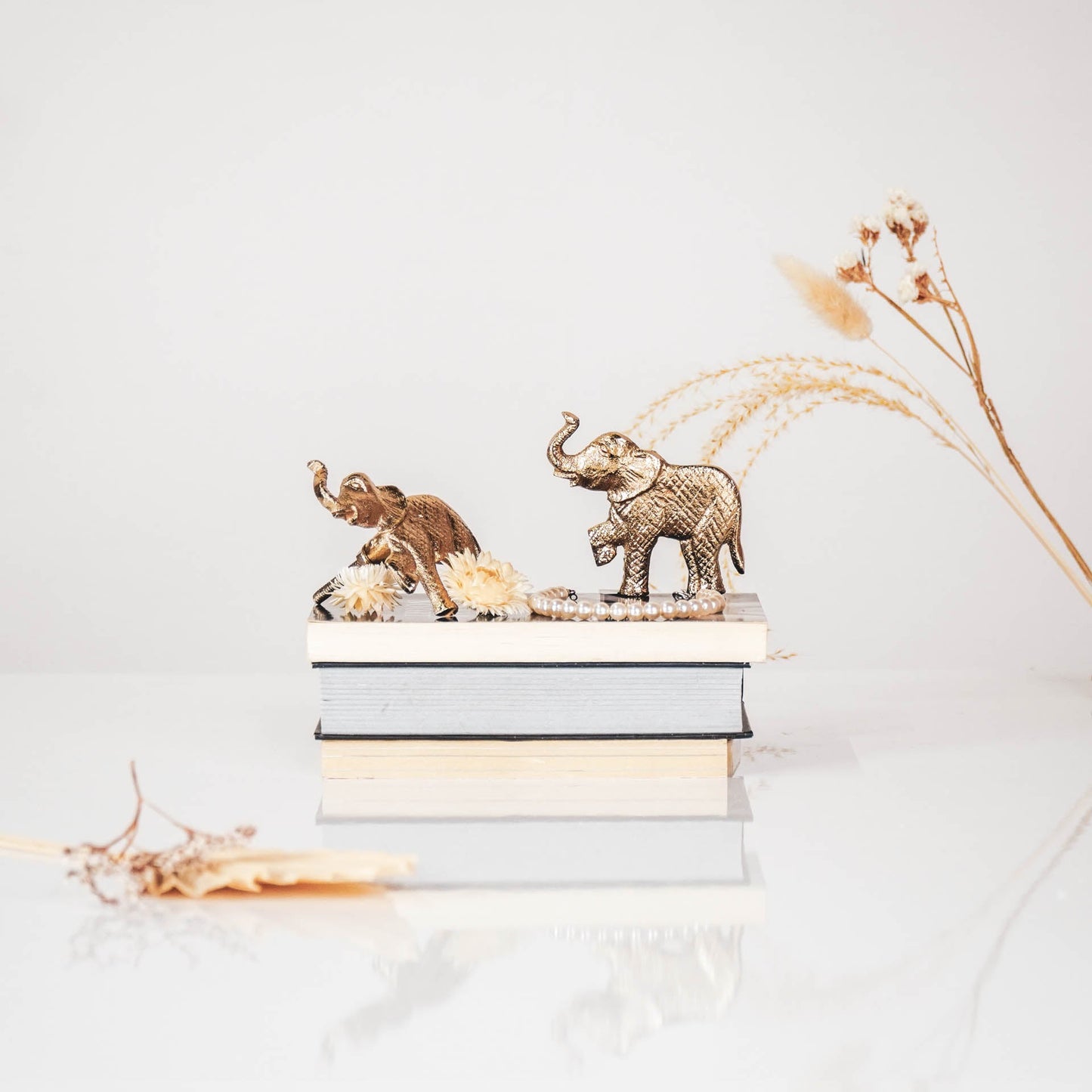HV Olifant Deurknoppenset - Goud - 9x7x7cm