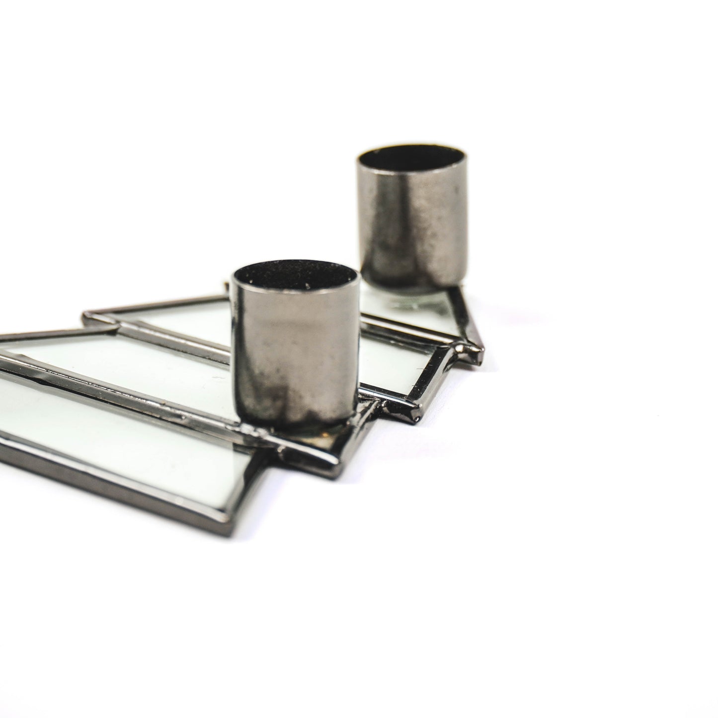 HV Kerstboom Kandelaar-Glas - 3 cups - Zwart