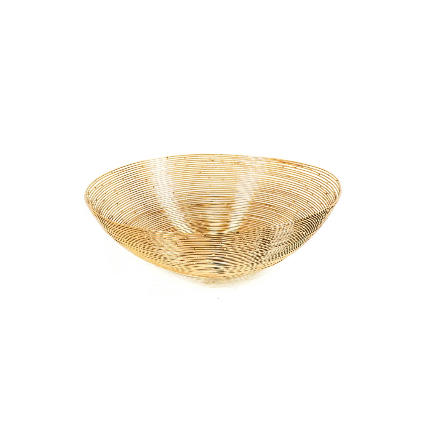 HV Draadstaal Schaal - Goud - 34x34x10cm