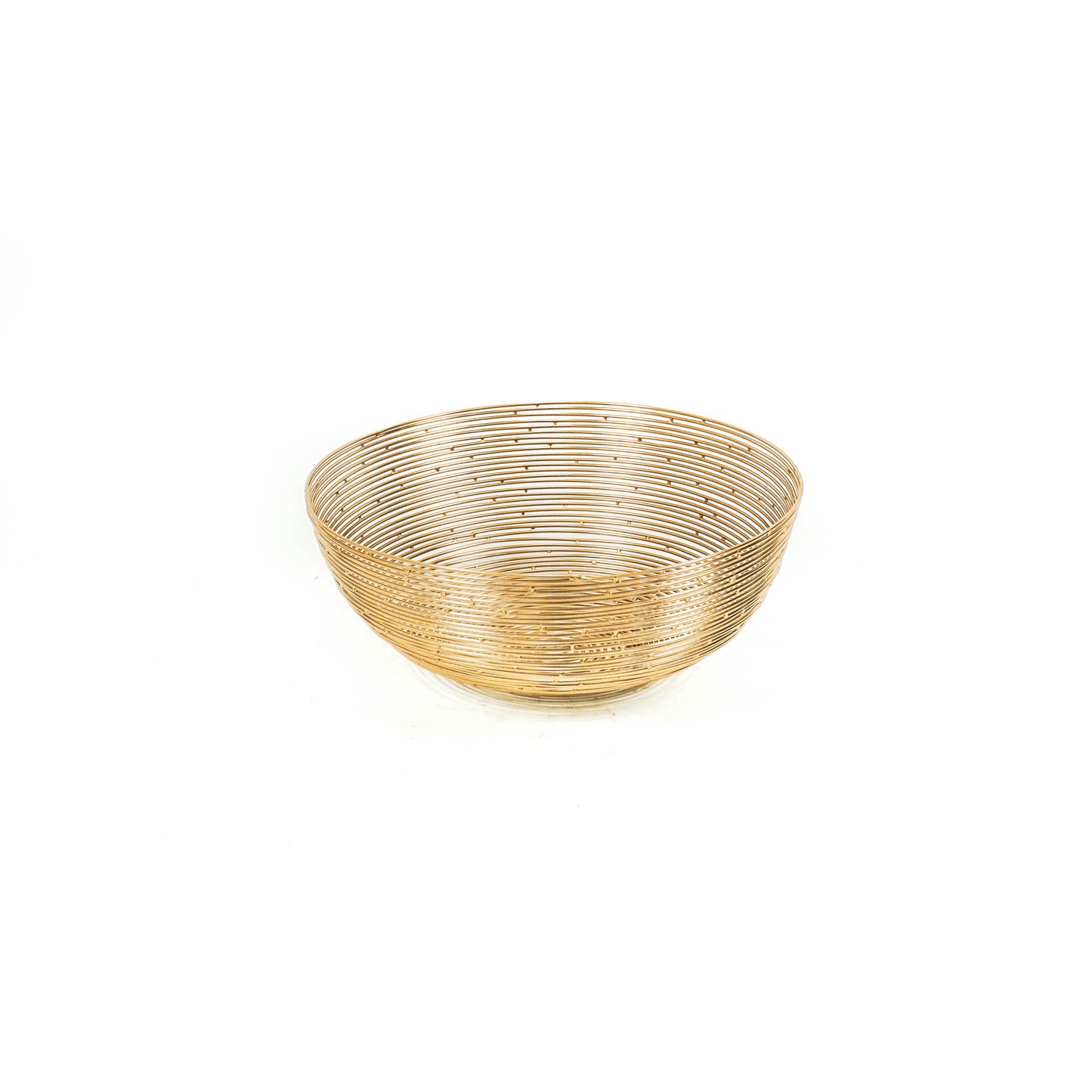 HV Draadstaal Schaal - Goud - 26x26x10cm