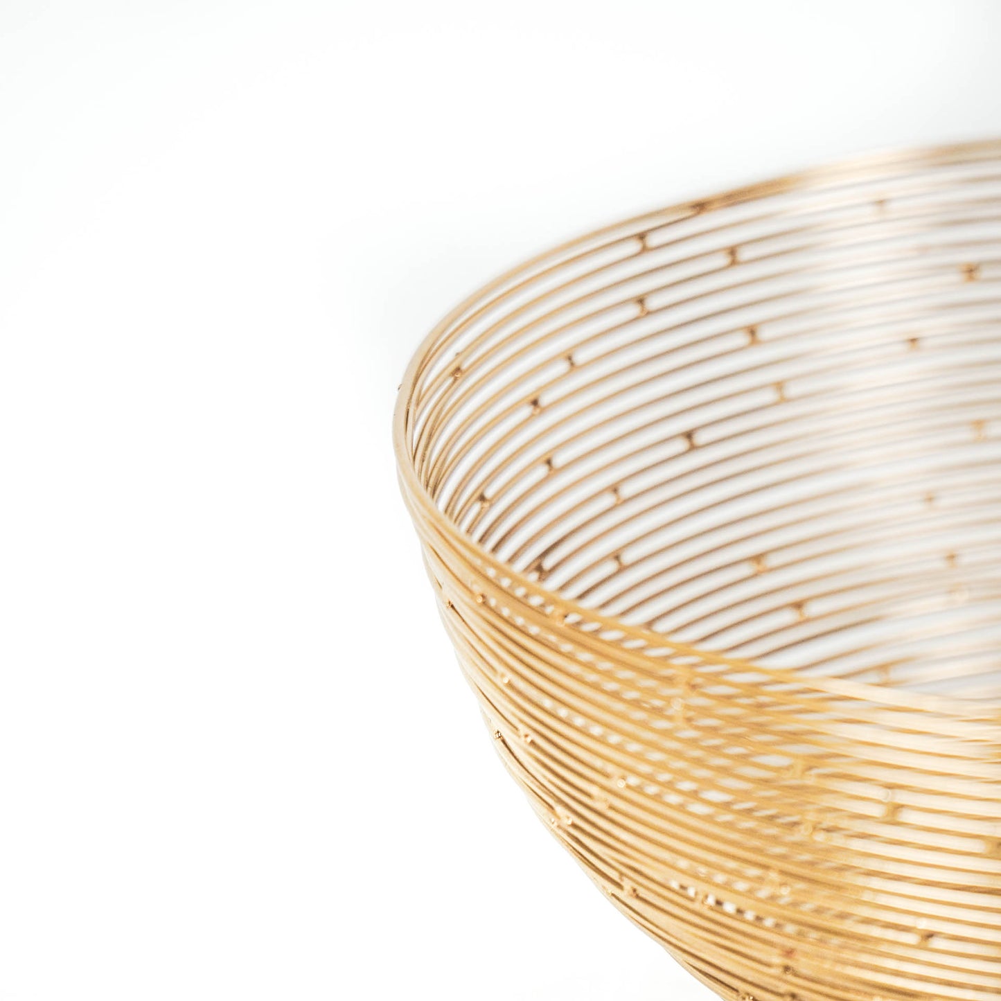HV Draadstaal Schaal - Goud - 26x26x10cm
