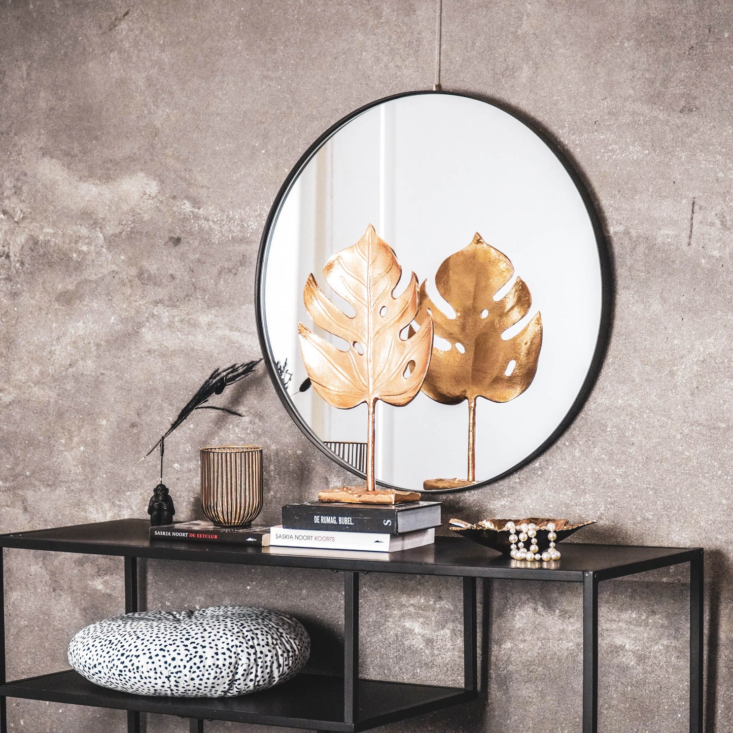 HV Decoratie Blad - Goud - 23x7x39cm