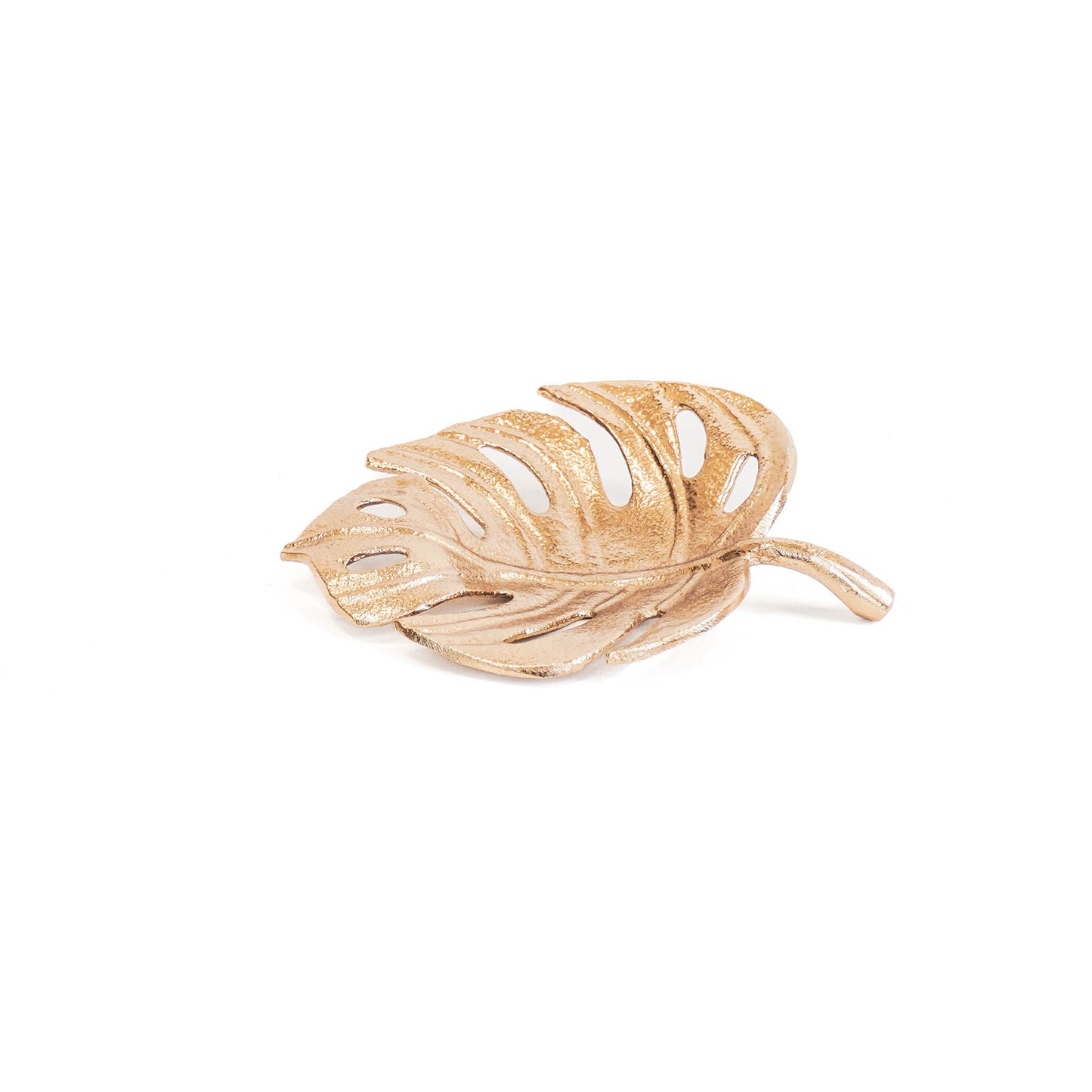 HV Monstera Blad Schaal - Goud - 15x12x3cm