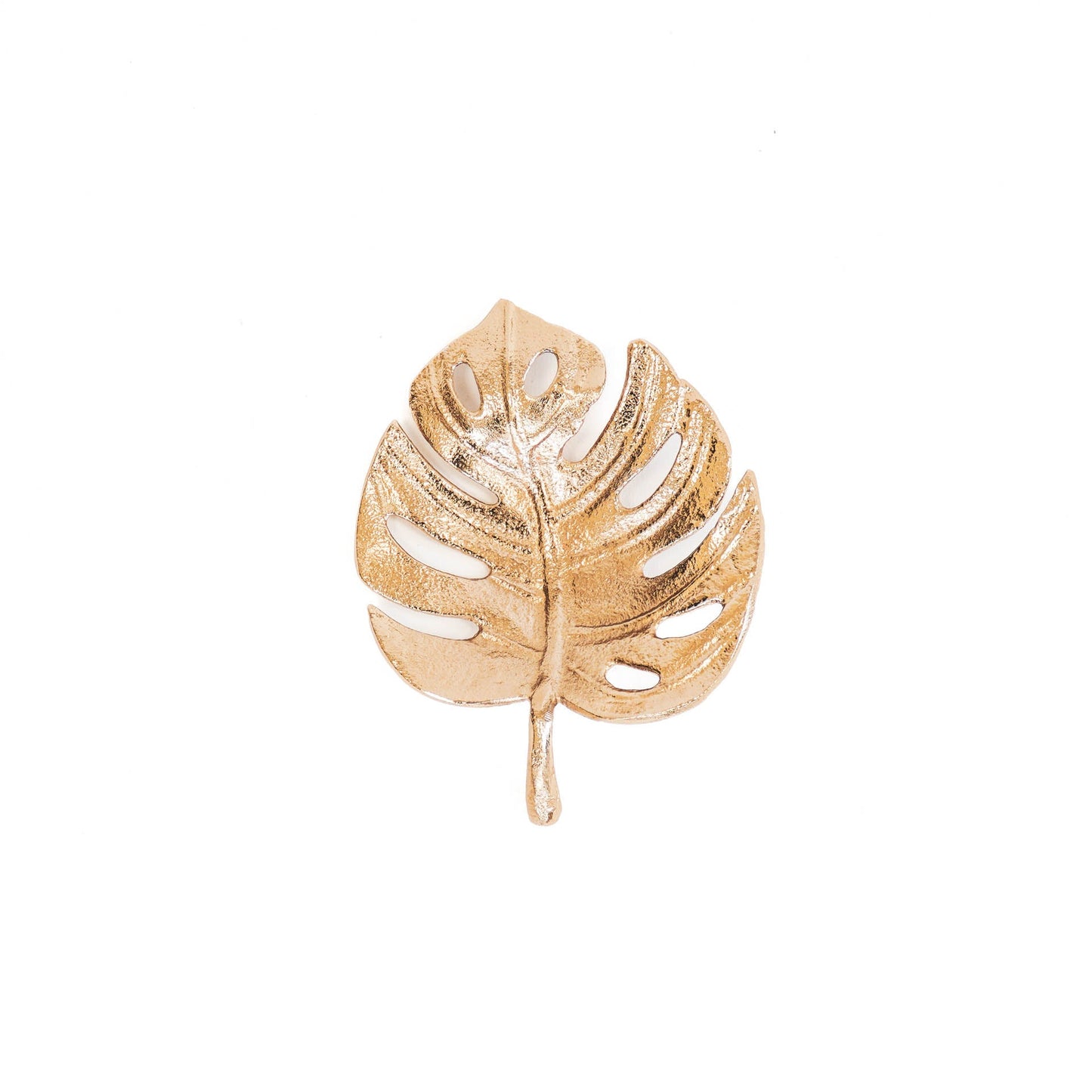 HV Monstera Blad Schaal - Goud - 15x12x3cm