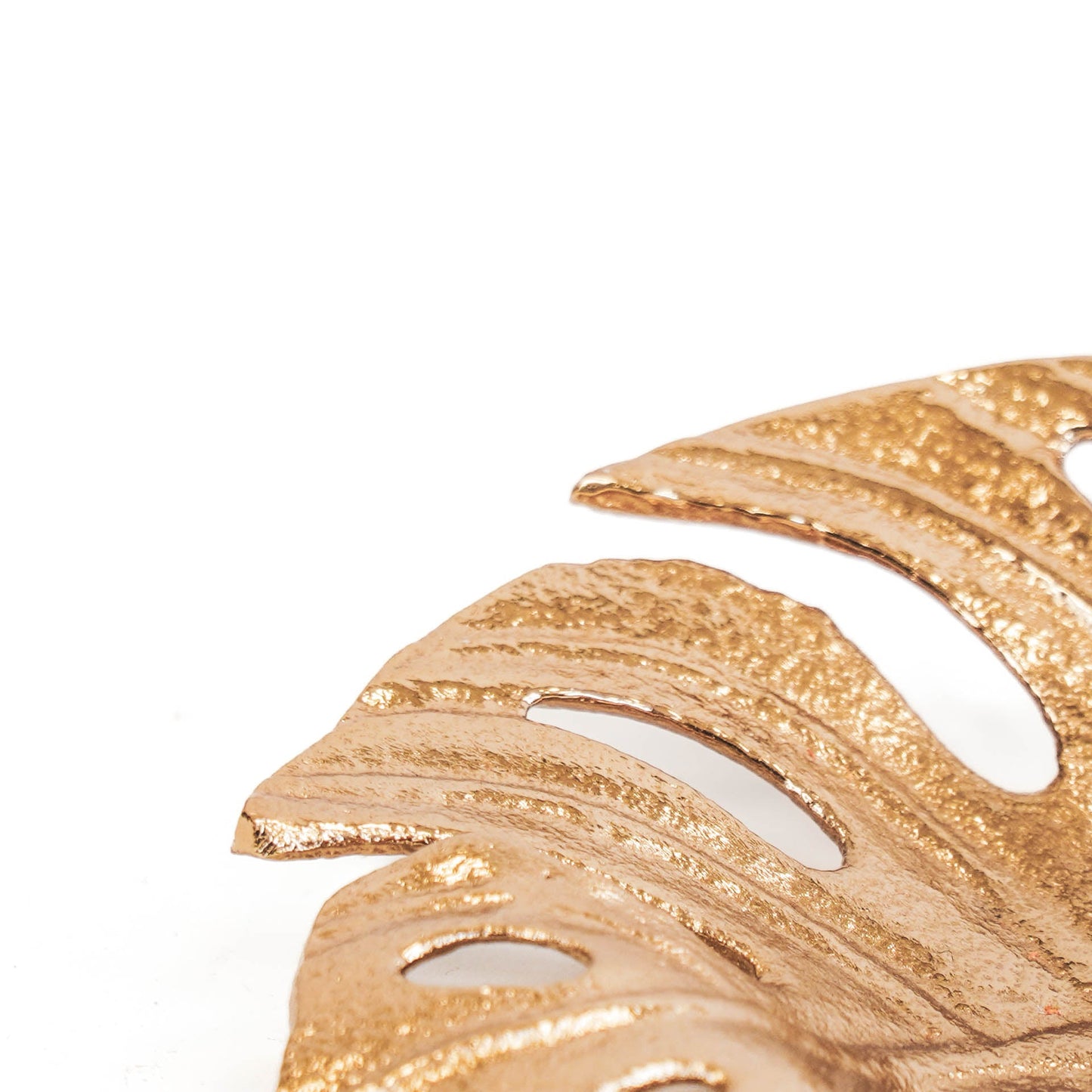 HV Monstera Blad Schaal - Goud - 15x12x3cm
