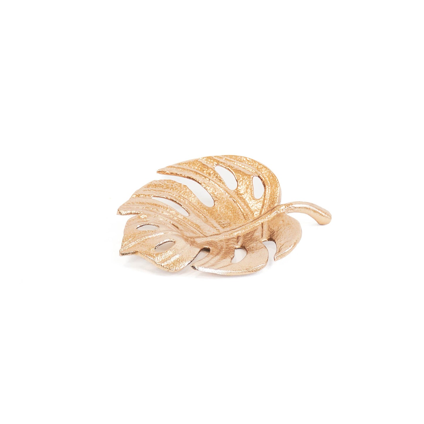 HV Monstera Blad Schaal - Goud - 15x12x3cm