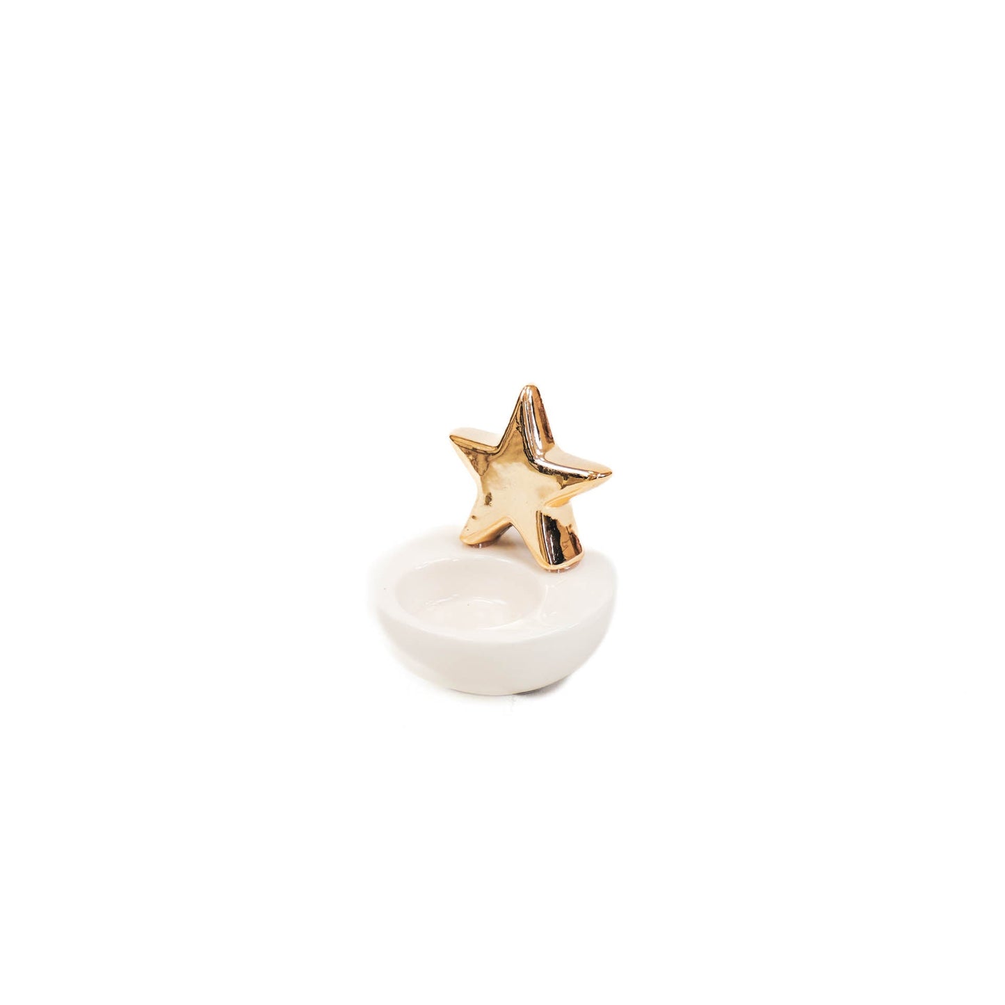 HV Theelichthouder Ster Goud - 8x8x8,5cm