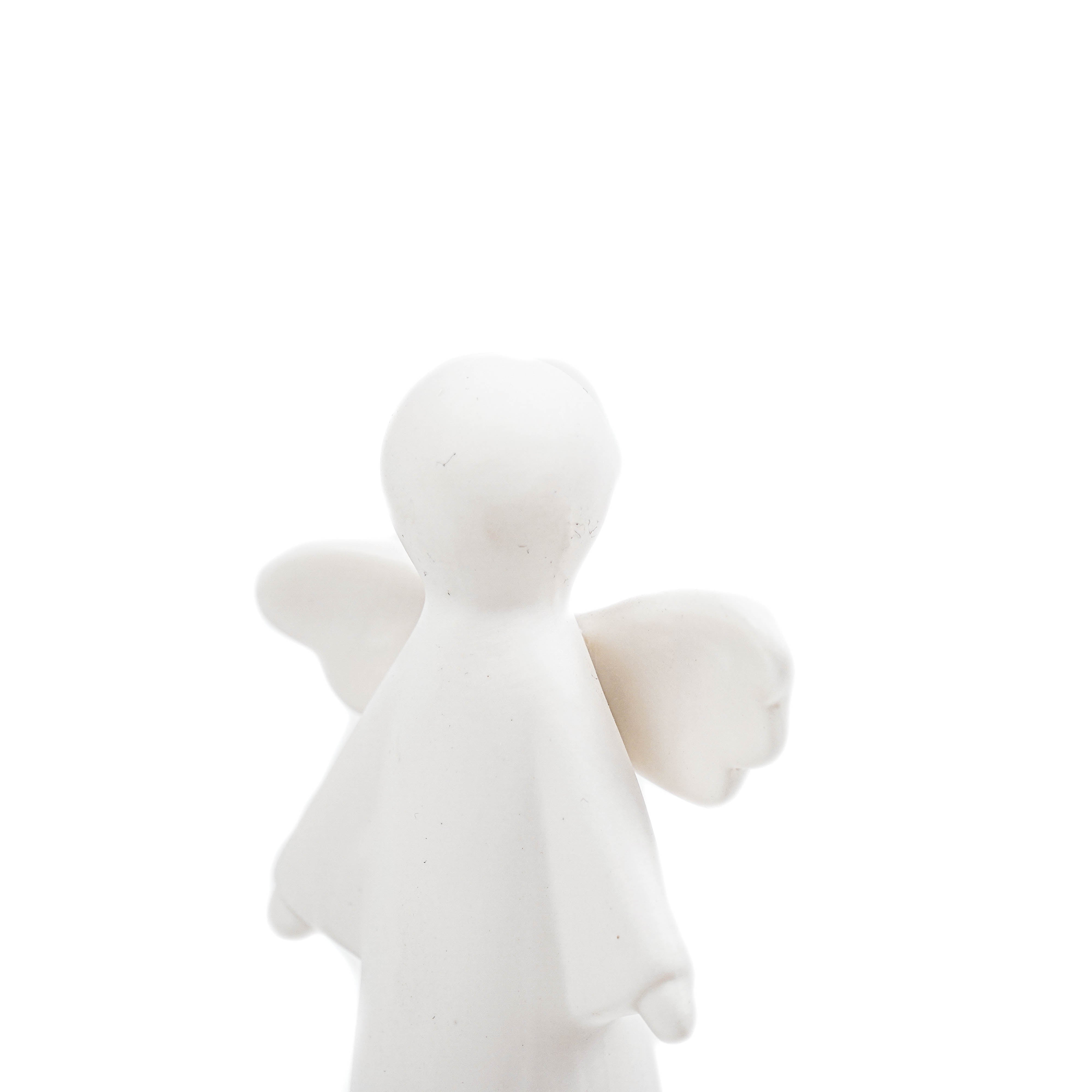 Led lamp - Engel - Keramiek - Wit - 9x6x16,5cm