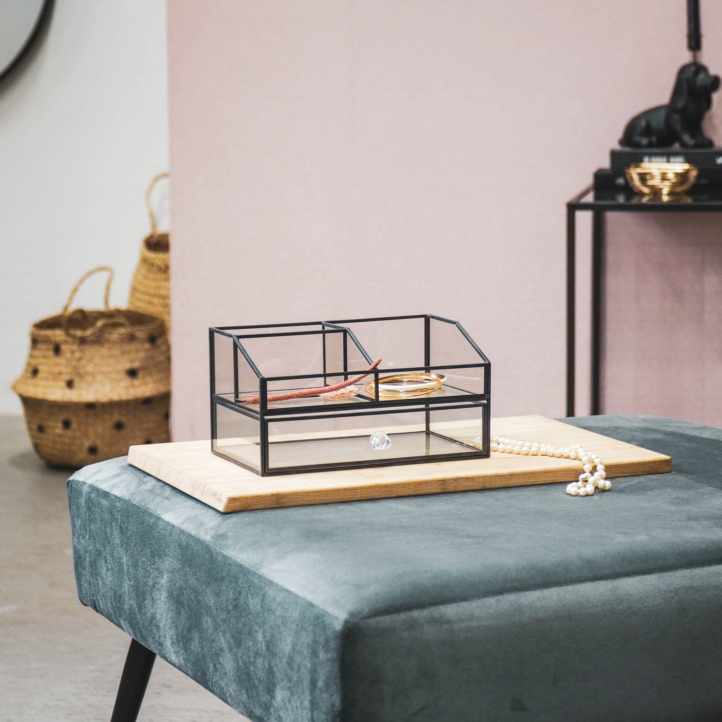 HV Organizer met lade - Zwart - 23x14x13cm