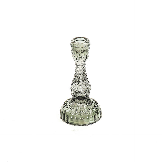 Housevitamin Kandelaar glas - Smokey - 8,5x16cm