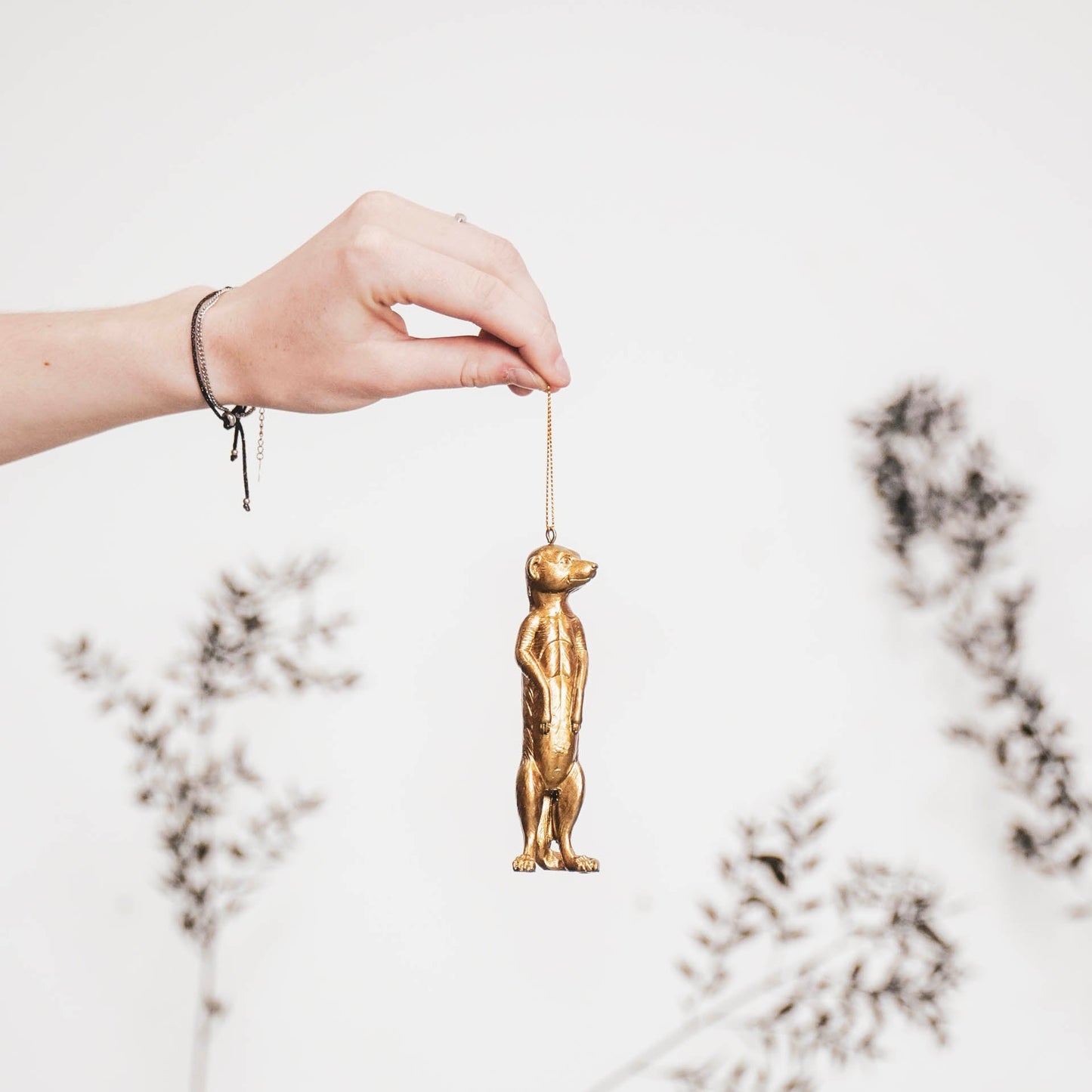 HV Stokstaartje Hanger - Goud - 11x3,2cm