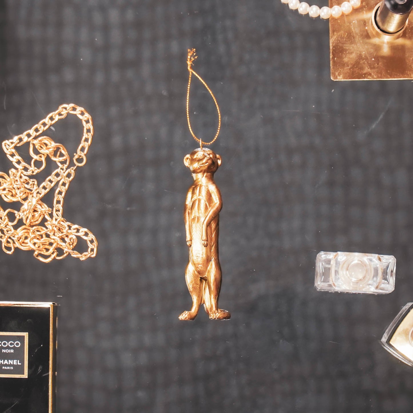 HV Stokstaartje Hanger - Goud - 11x3,2cm