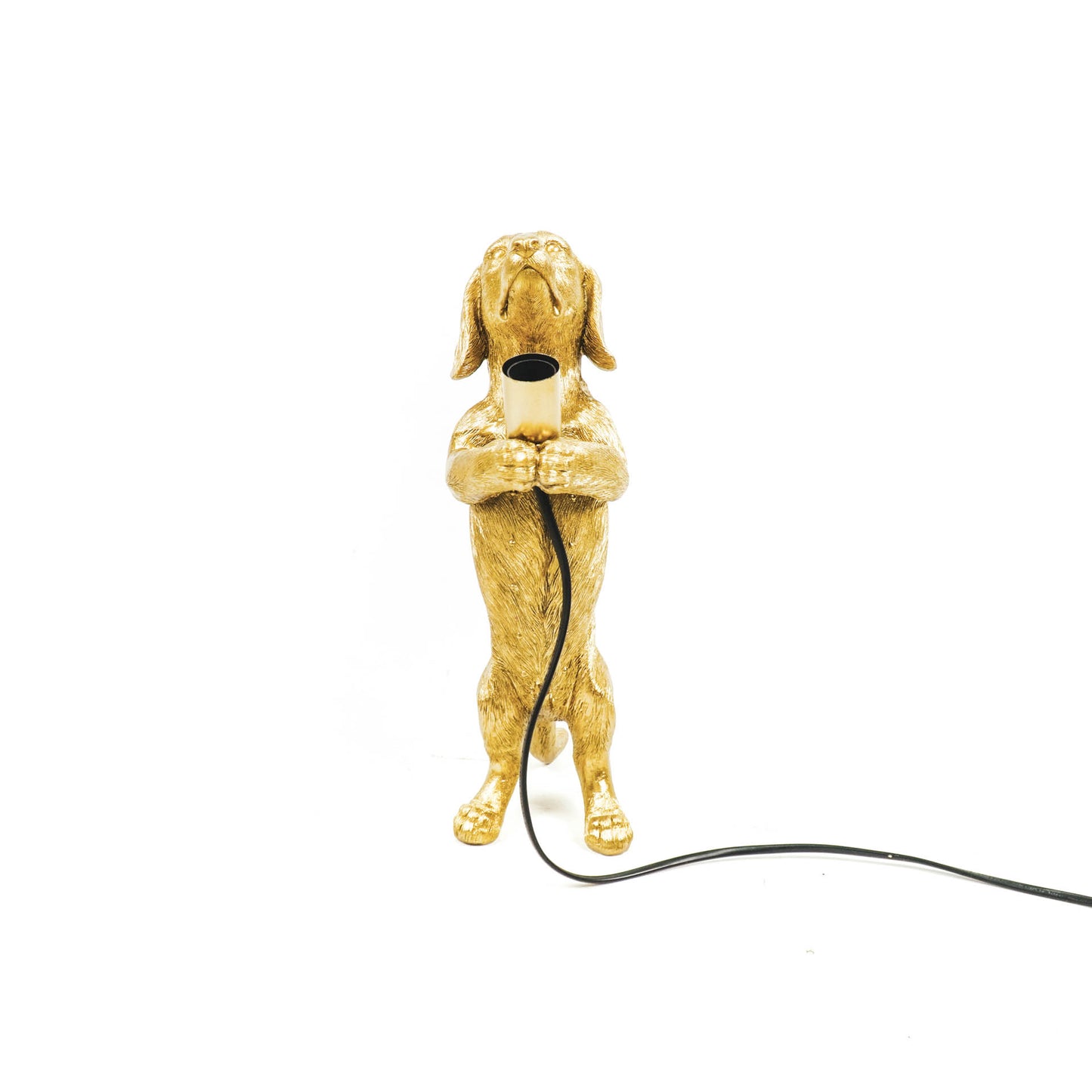HV Teckel Lamp - Goud - 10x15x38cm