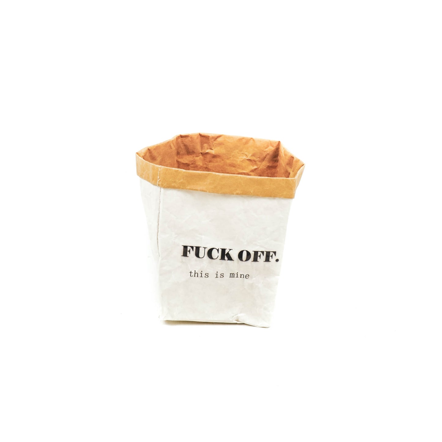 HV Fuck Off Opbergzak - Papier - 13x13x17cm