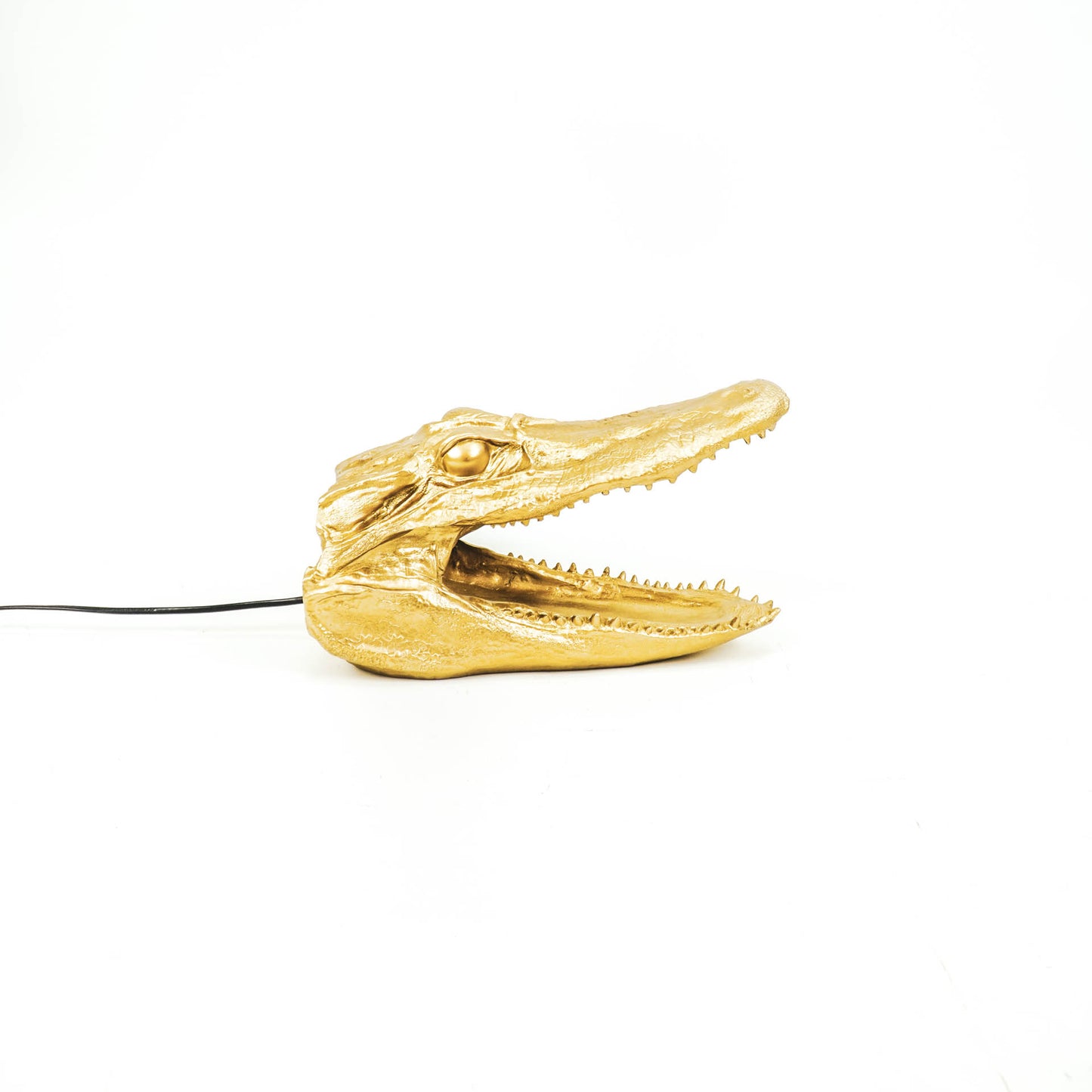 HV Krokodil Lamp - Goud - 39x18x21cm