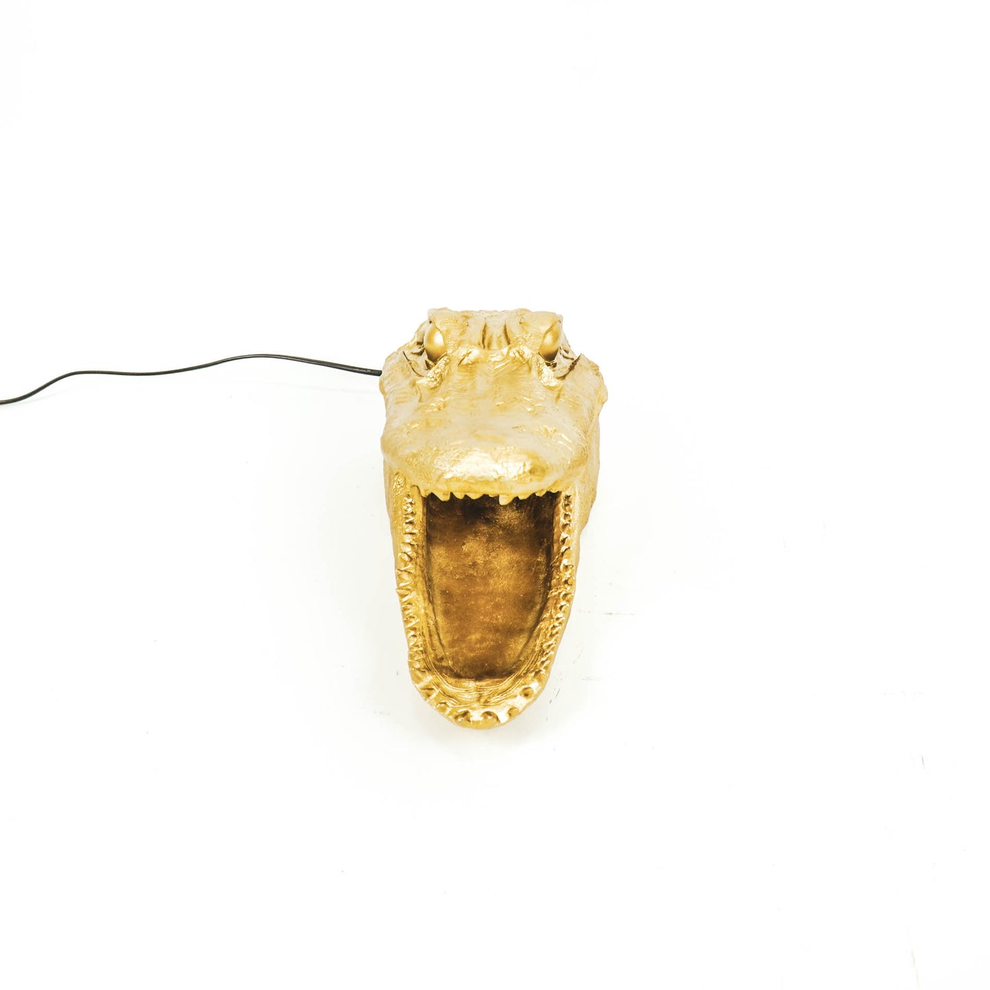 HV Krokodil Lamp - Goud - 39x18x21cm