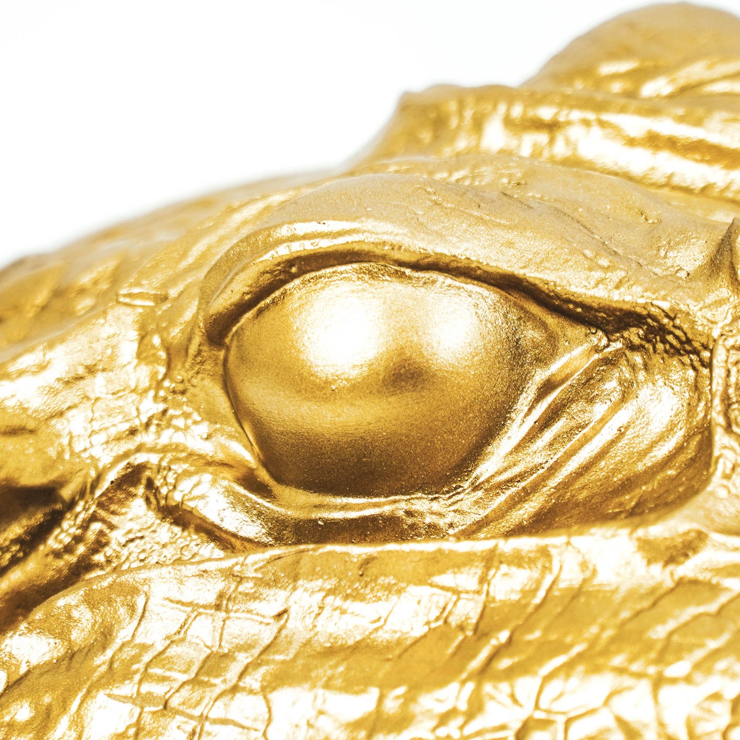 HV Krokodil Lamp - Goud - 39x18x21cm