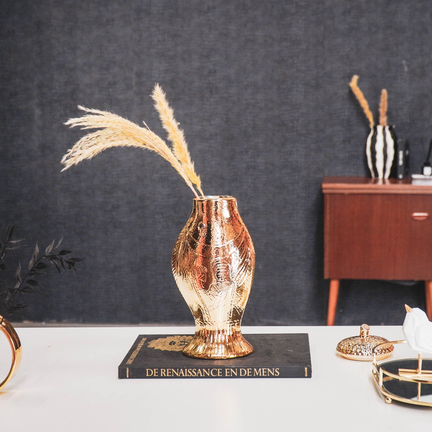 HV Vis Vaas - Goud - 13,5x10x25cm