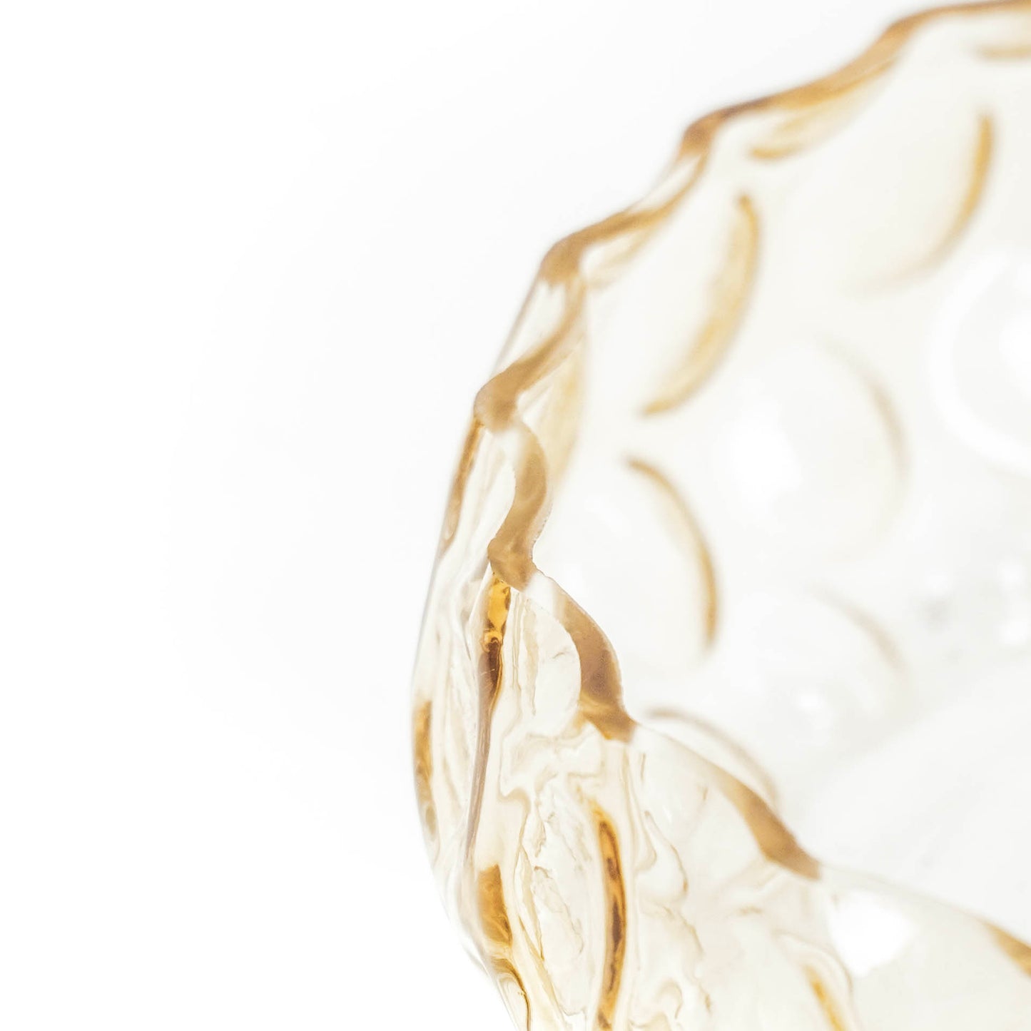 HV Gedeukte Schaal - Amber - 26x7cm