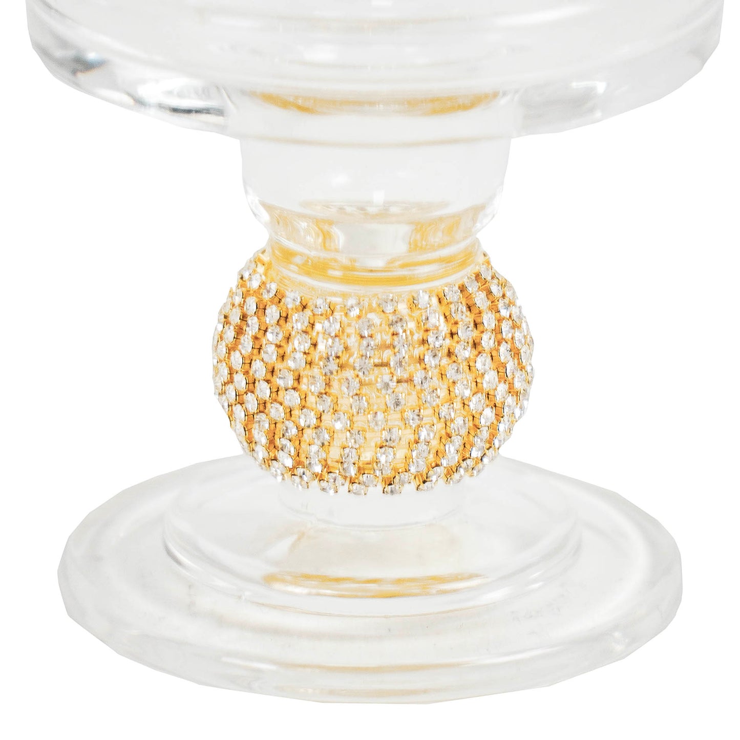 HV Glitter Kandelaar - Goud - 8.5x8.5cm