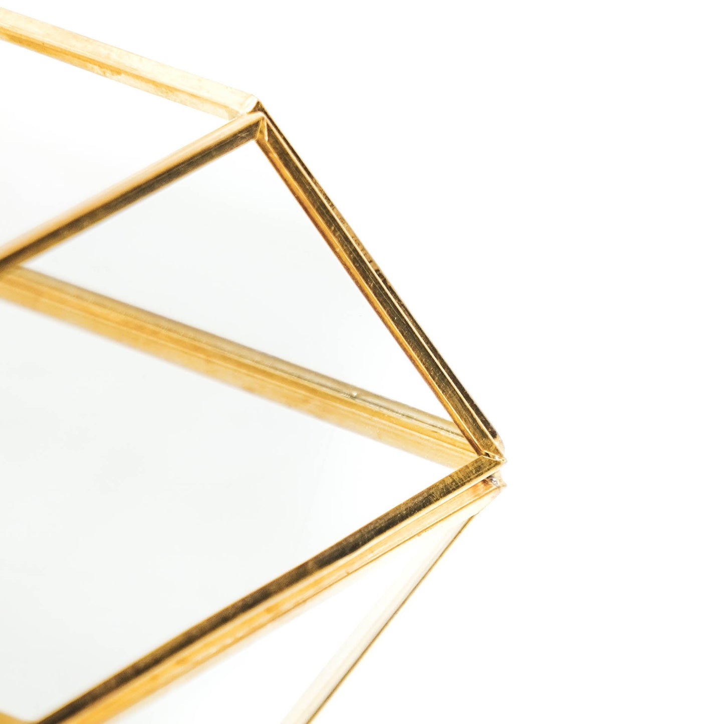 HV Glazen box Goud - 13x13x9cm