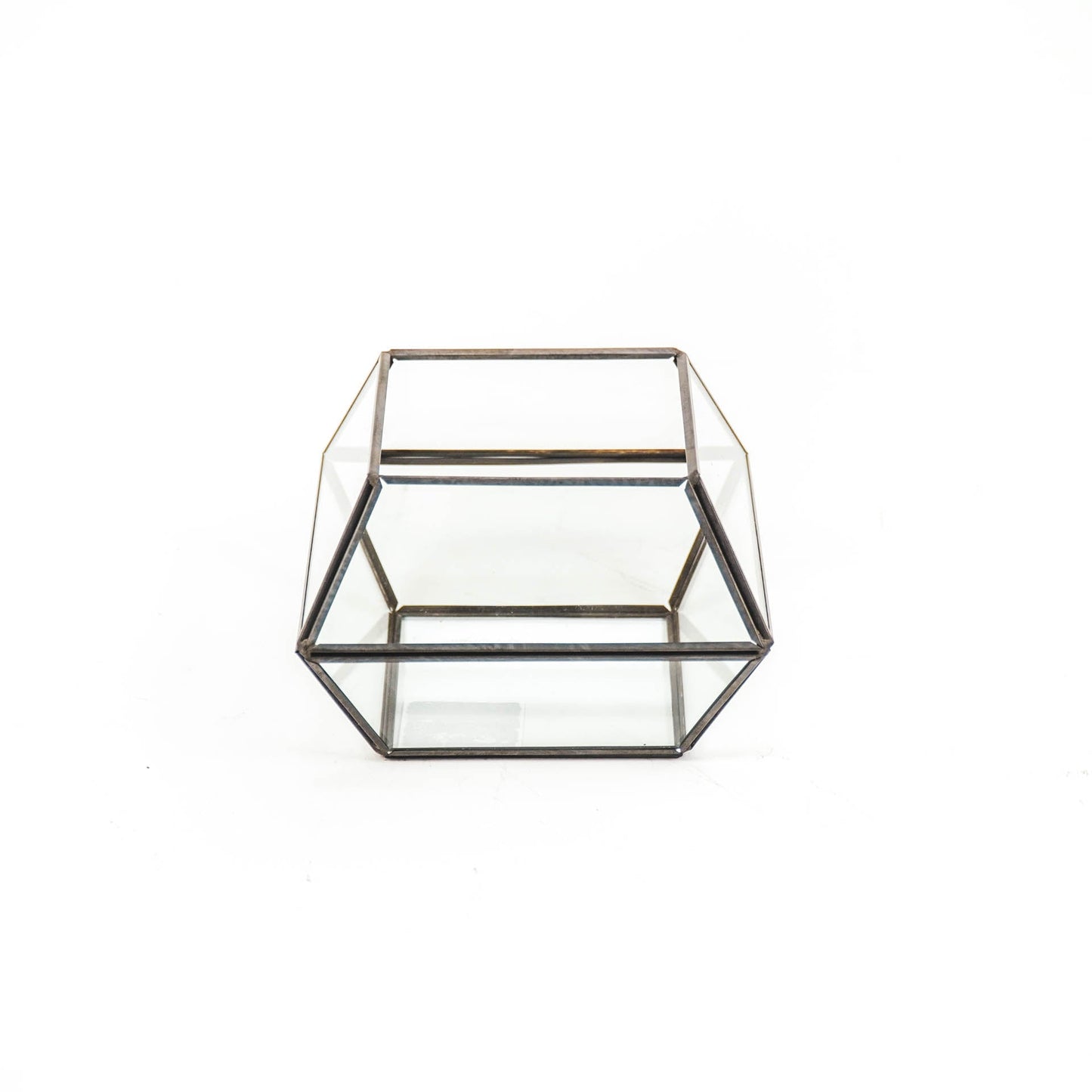 HV Glazen box Zwart - 13x13x9cm