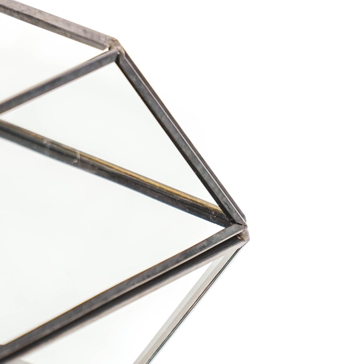 HV Glazen box Zwart - 13x13x9cm